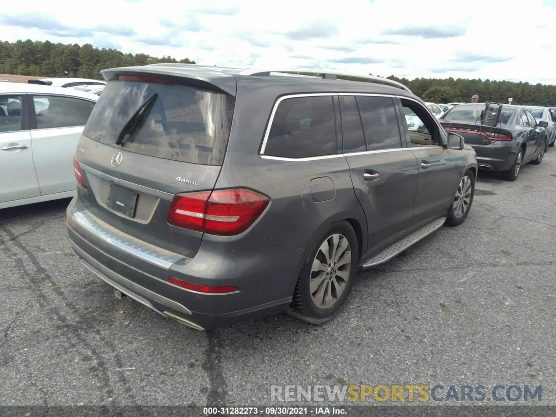 4 fotografías del automóvil dañado 4JGDF6EEXKB233412 MERCEDES-BENZ GLS 2019