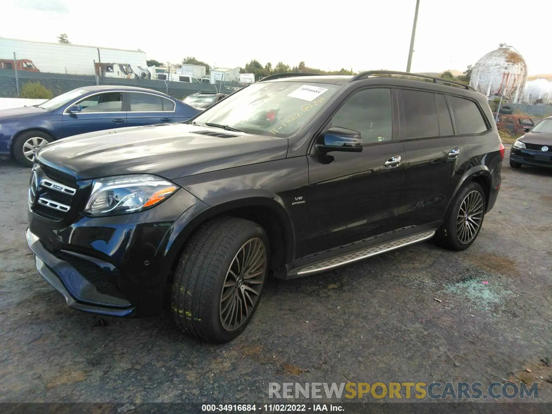 2 fotografías del automóvil dañado 4JGDF7FE5KB229434 MERCEDES-BENZ GLS 2019