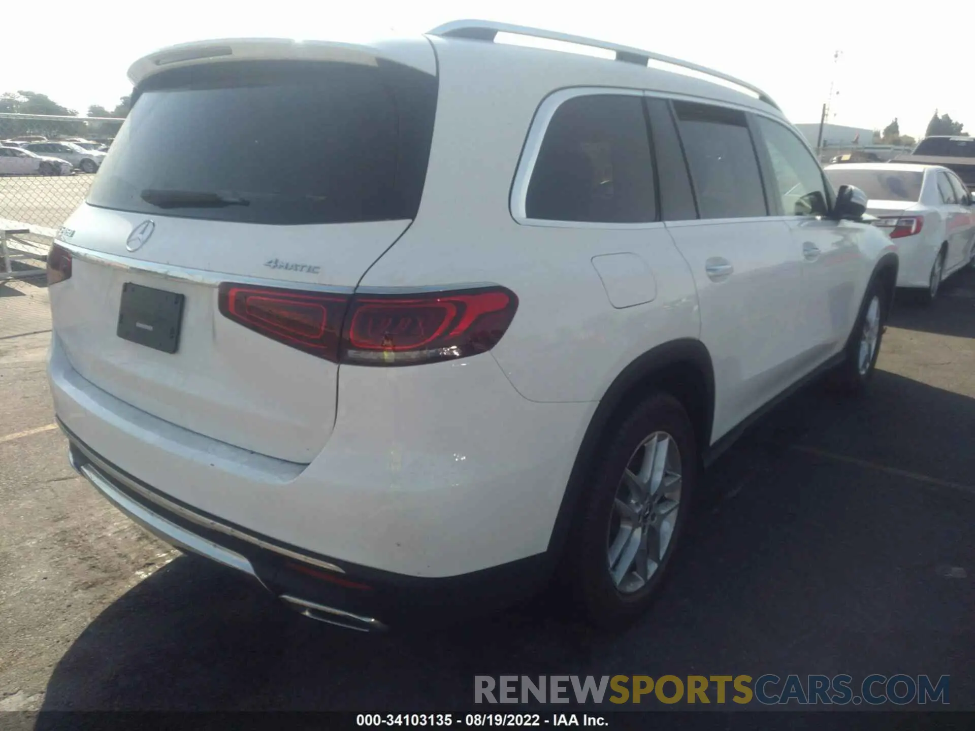 4 fotografías del automóvil dañado 4JGFF5KE1LA062144 MERCEDES-BENZ GLS 2020