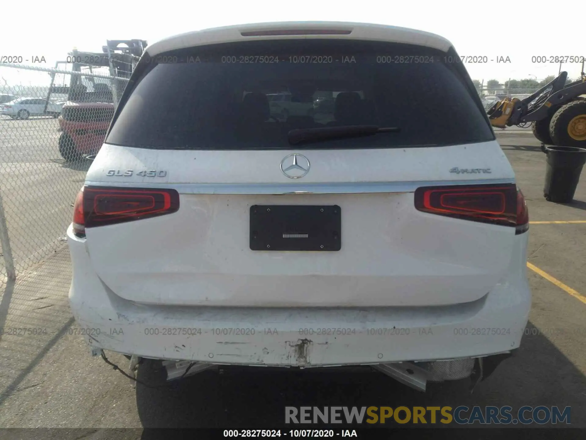 6 fotografías del automóvil dañado 4JGFF5KE2LA101890 MERCEDES-BENZ GLS 2020