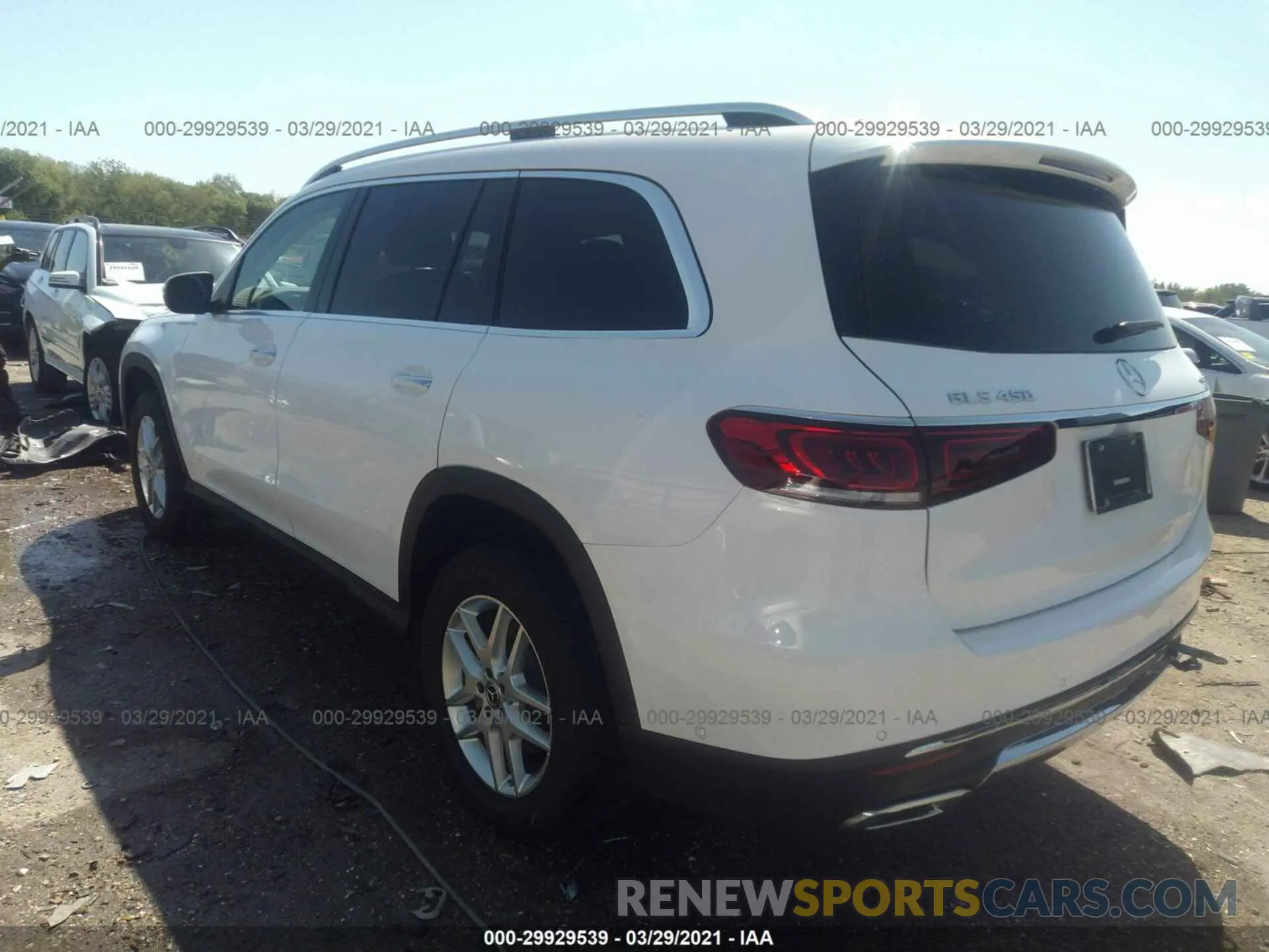 3 fotografías del automóvil dañado 4JGFF5KE3LA073002 MERCEDES-BENZ GLS 2020