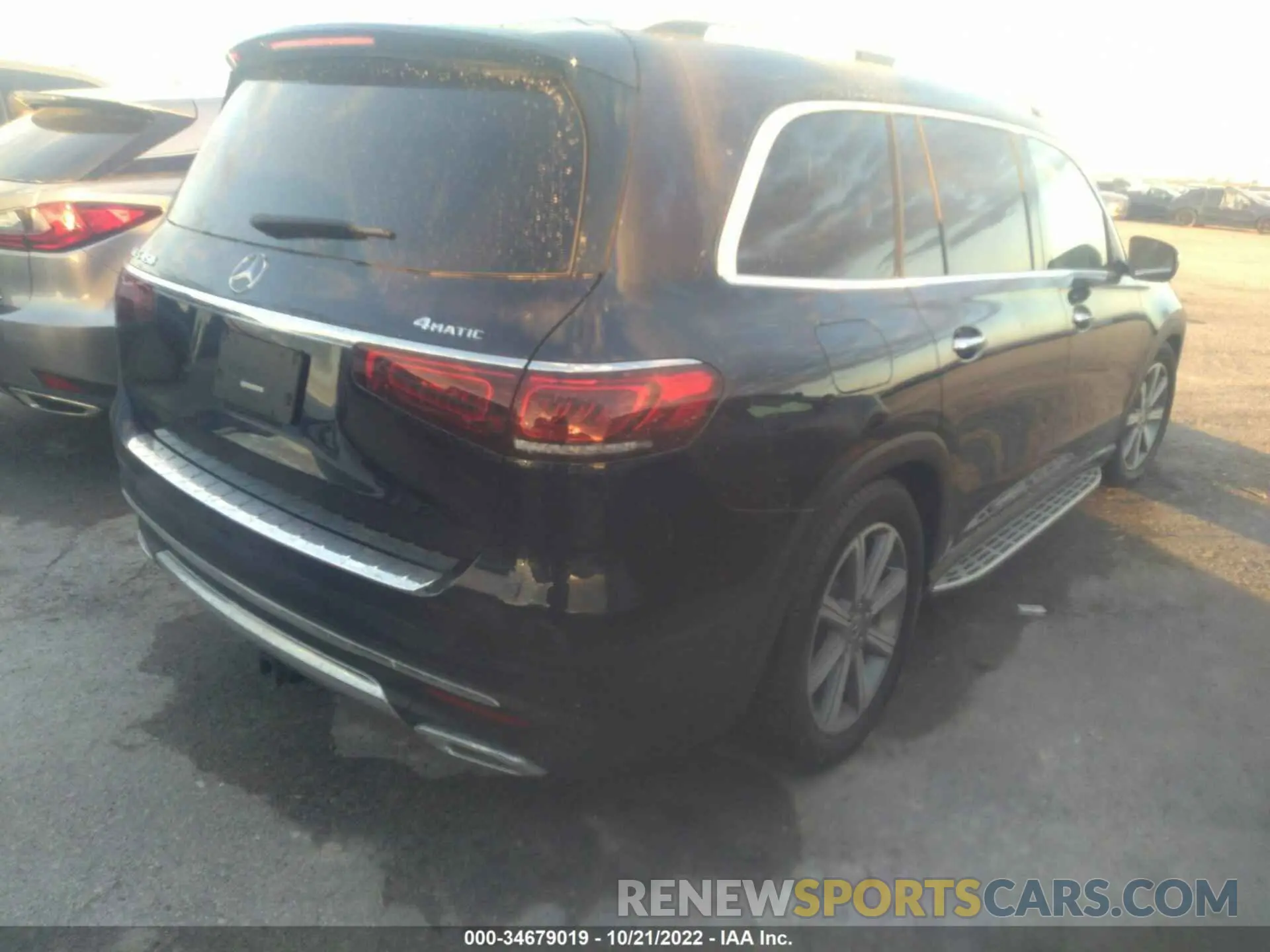 4 fotografías del automóvil dañado 4JGFF5KE3LA213761 MERCEDES-BENZ GLS 2020