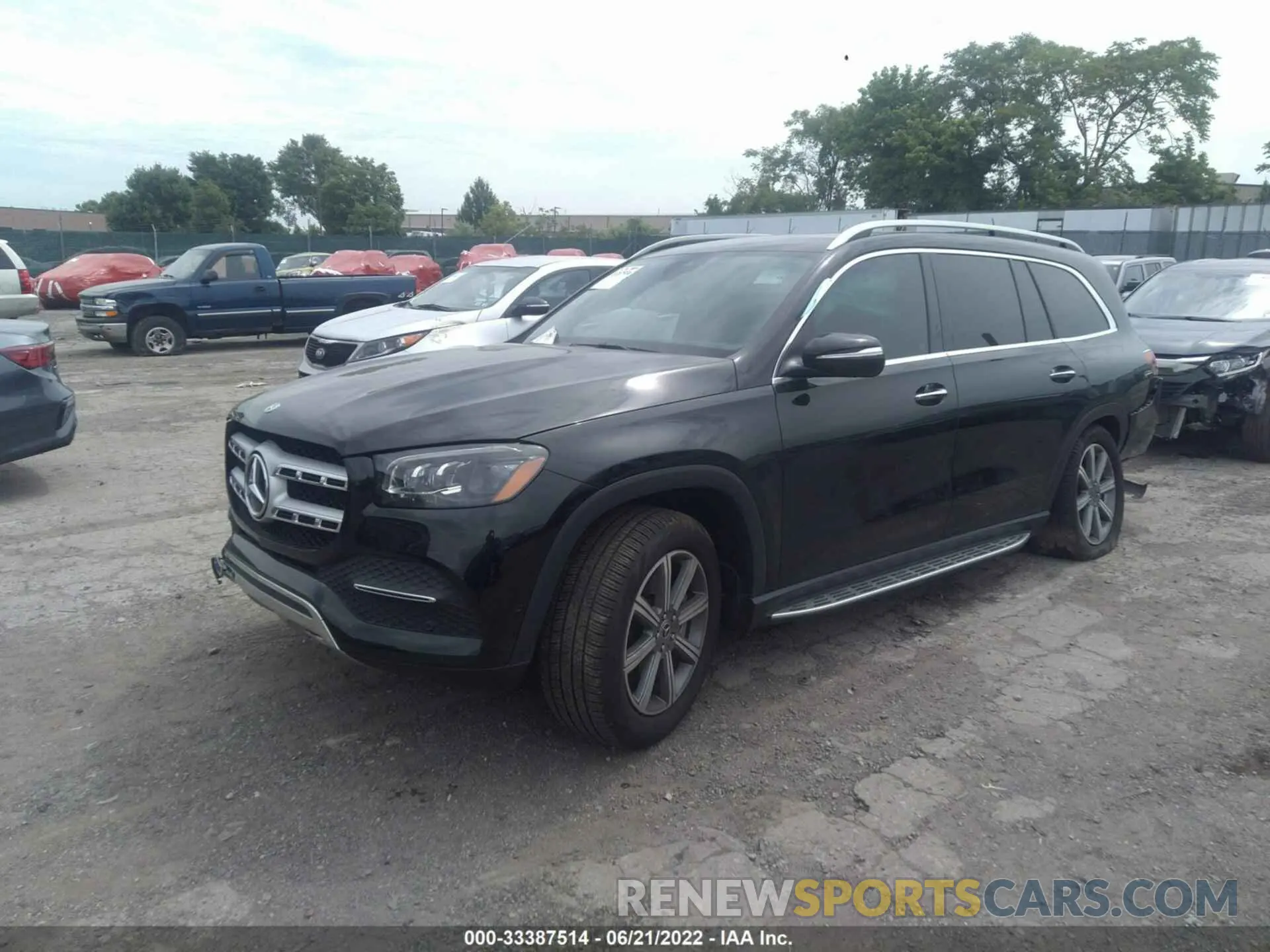 2 fotografías del automóvil dañado 4JGFF5KE3LA228597 MERCEDES-BENZ GLS 2020