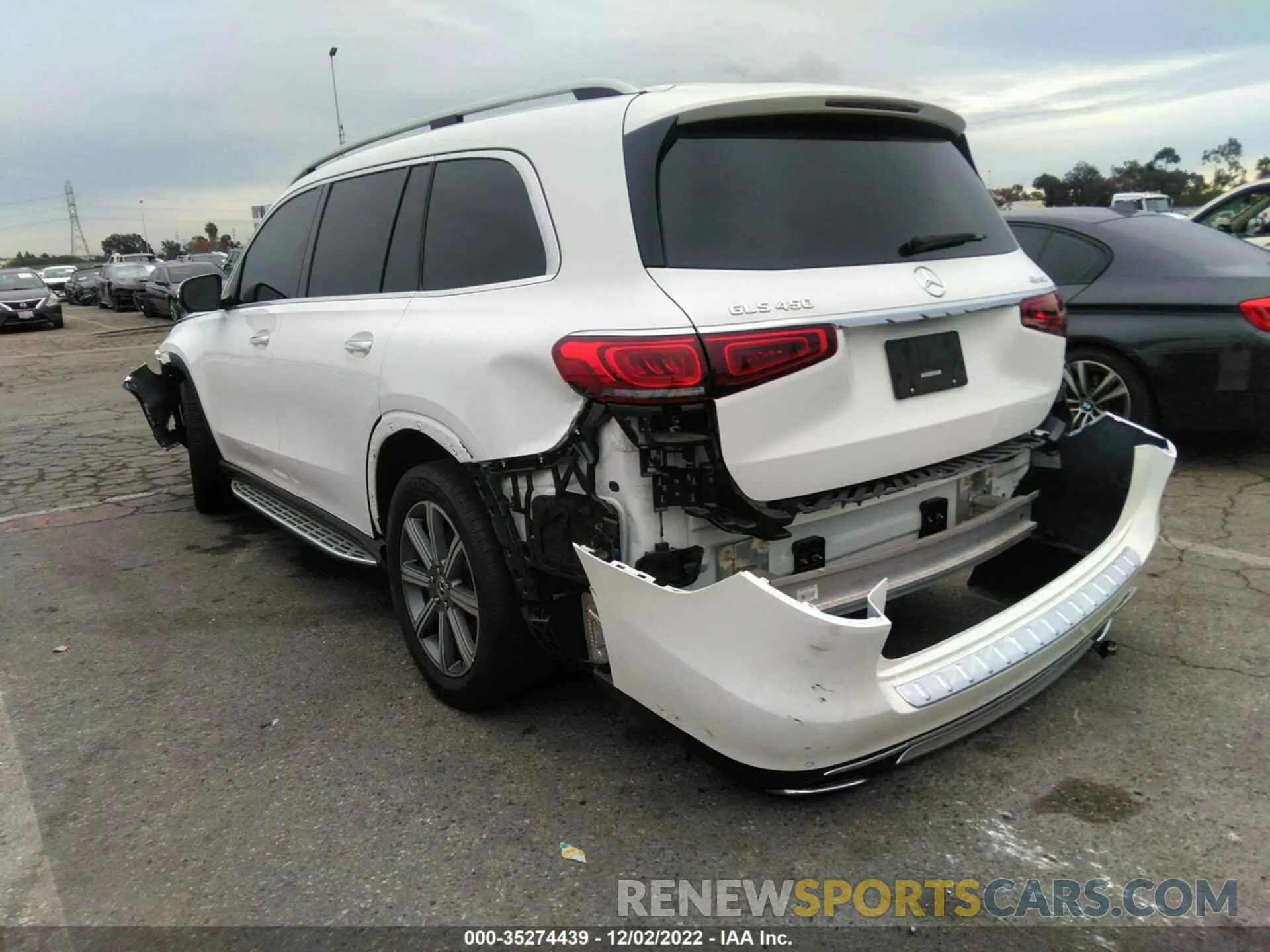 3 fotografías del automóvil dañado 4JGFF5KE7LA213469 MERCEDES-BENZ GLS 2020
