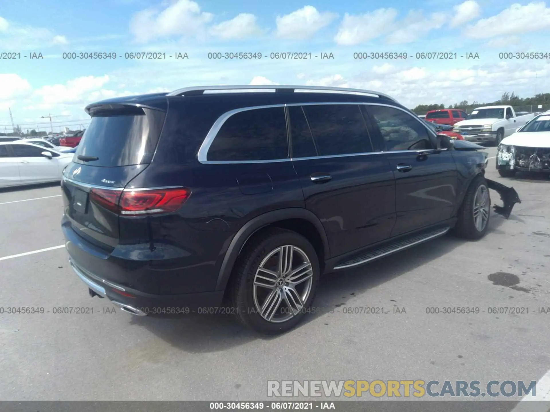 4 fotografías del automóvil dañado 4JGFF5KE9LA084151 MERCEDES-BENZ GLS 2020