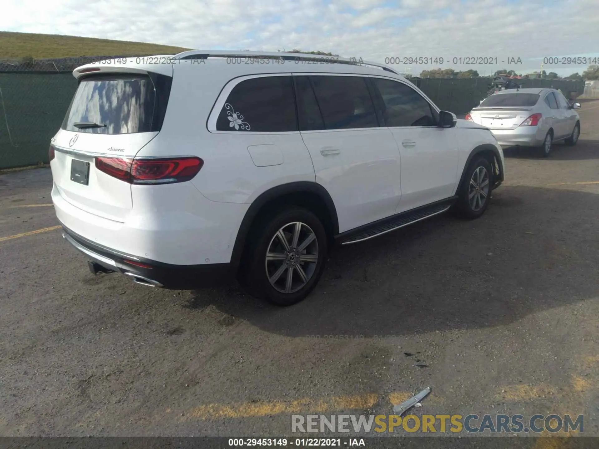 4 fotografías del automóvil dañado 4JGFF5KEXLA089052 MERCEDES-BENZ GLS 2020