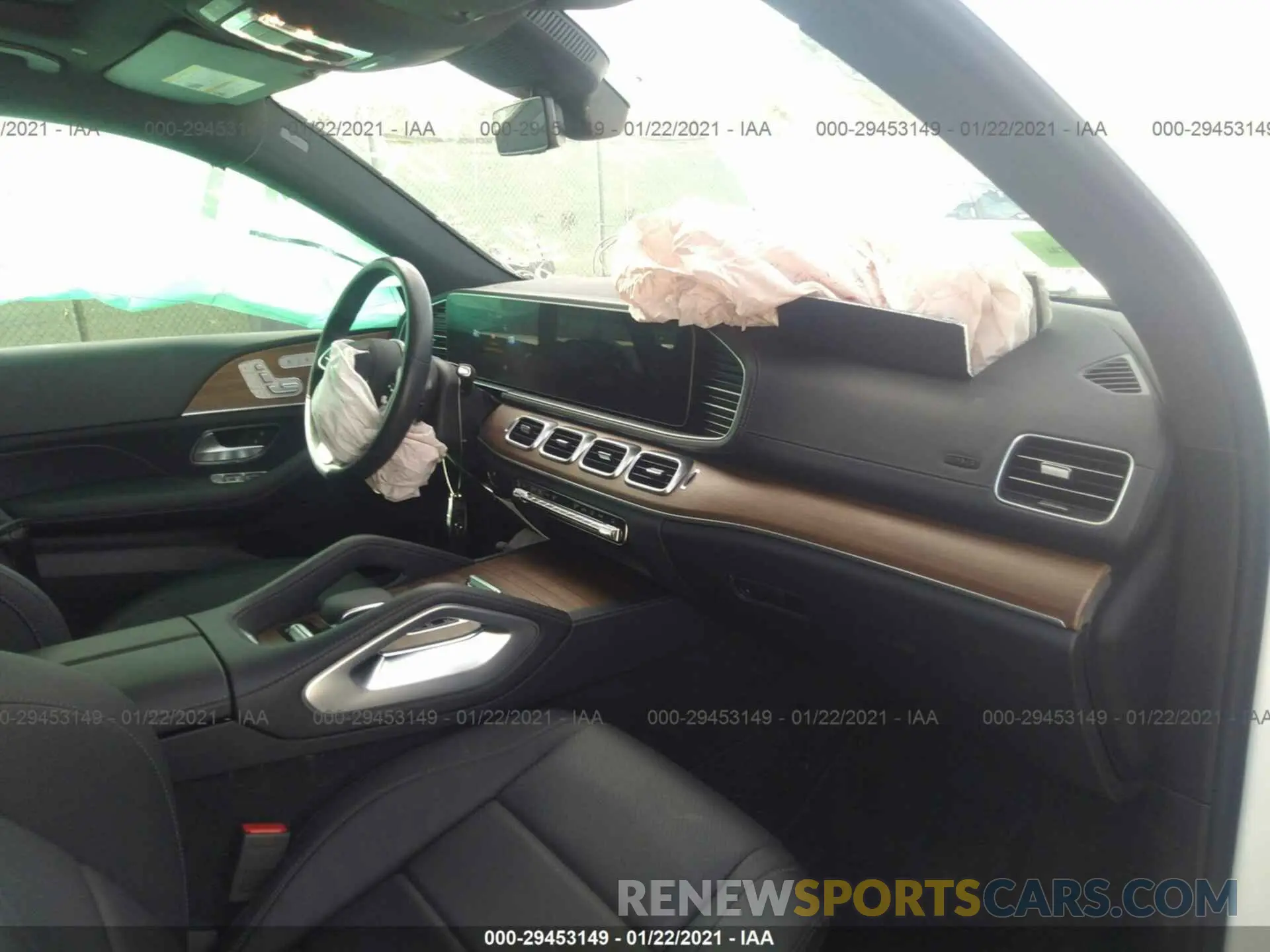 5 fotografías del automóvil dañado 4JGFF5KEXLA089052 MERCEDES-BENZ GLS 2020