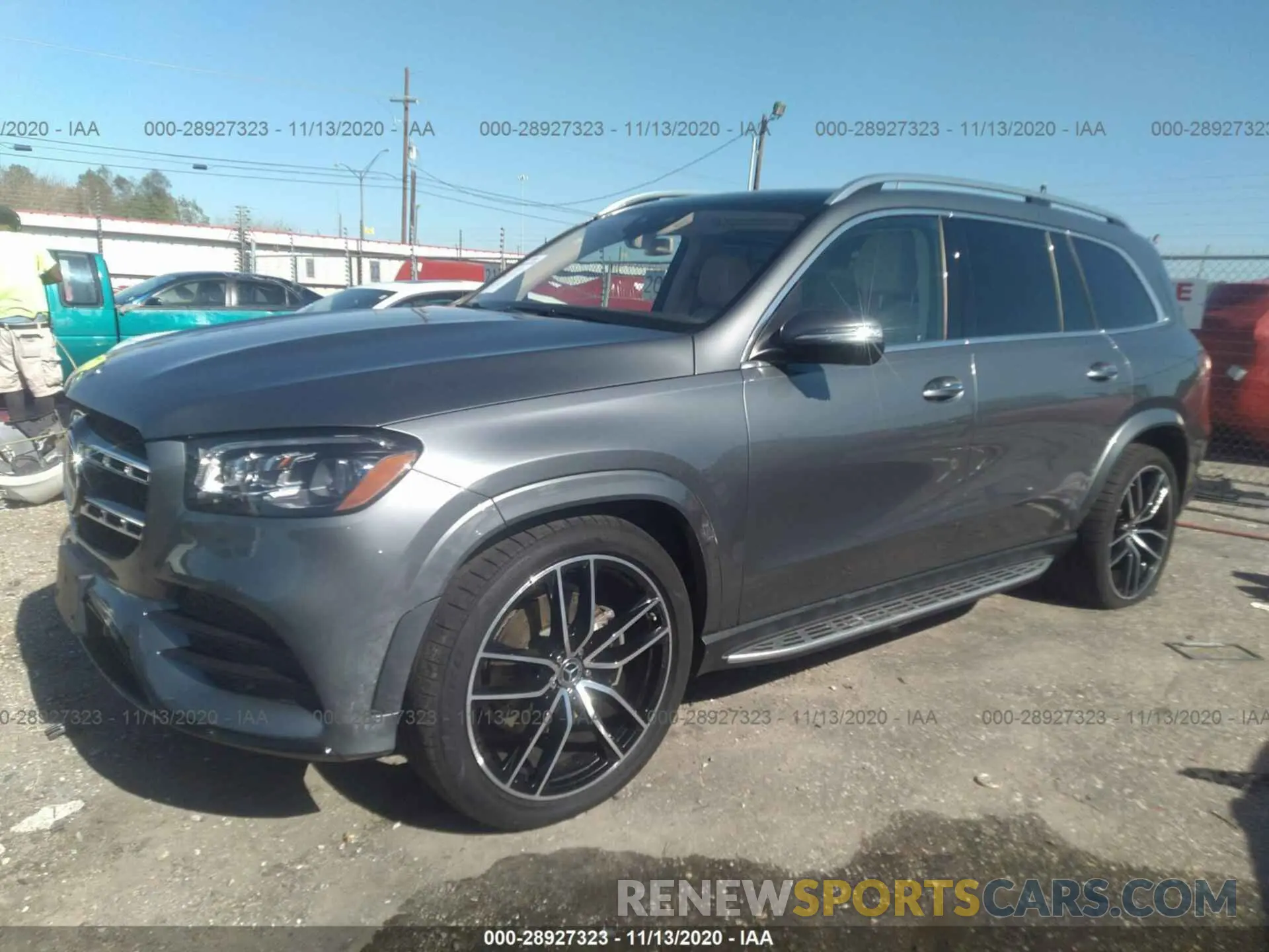 2 fotografías del automóvil dañado 4JGFF8GE3LA174809 MERCEDES-BENZ GLS 2020