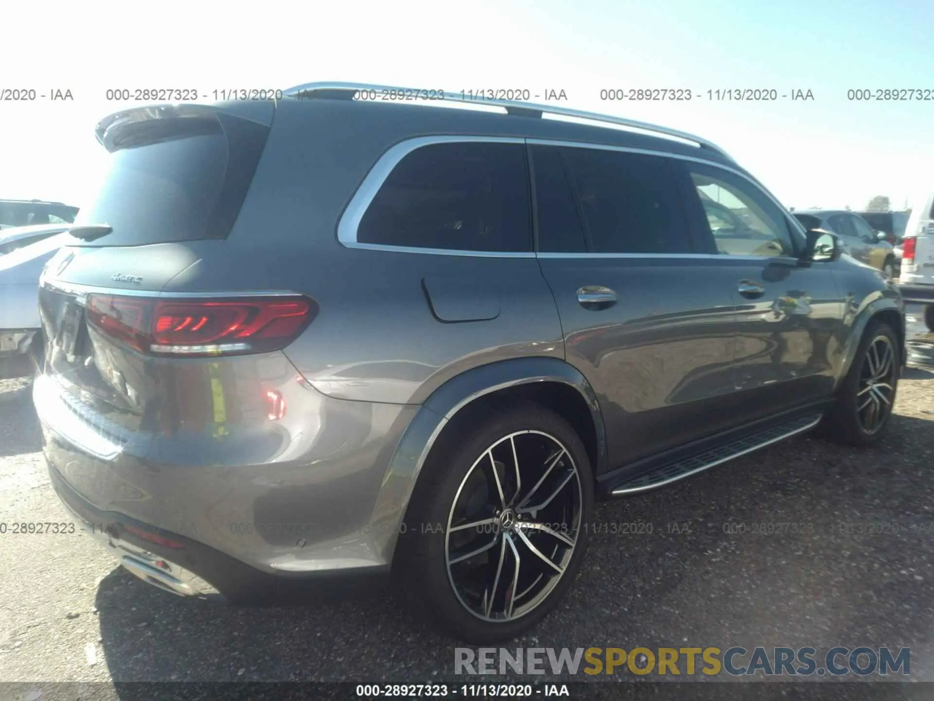 4 fotografías del automóvil dañado 4JGFF8GE3LA174809 MERCEDES-BENZ GLS 2020