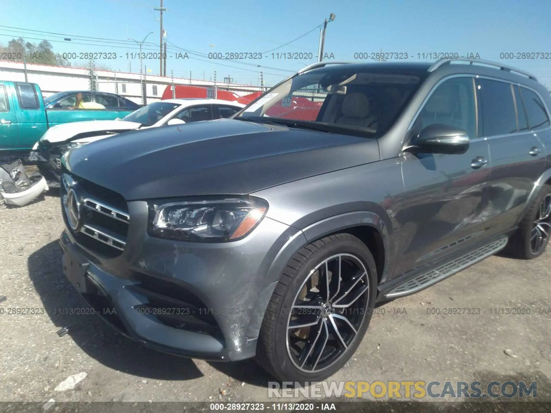 6 fotografías del automóvil dañado 4JGFF8GE3LA174809 MERCEDES-BENZ GLS 2020