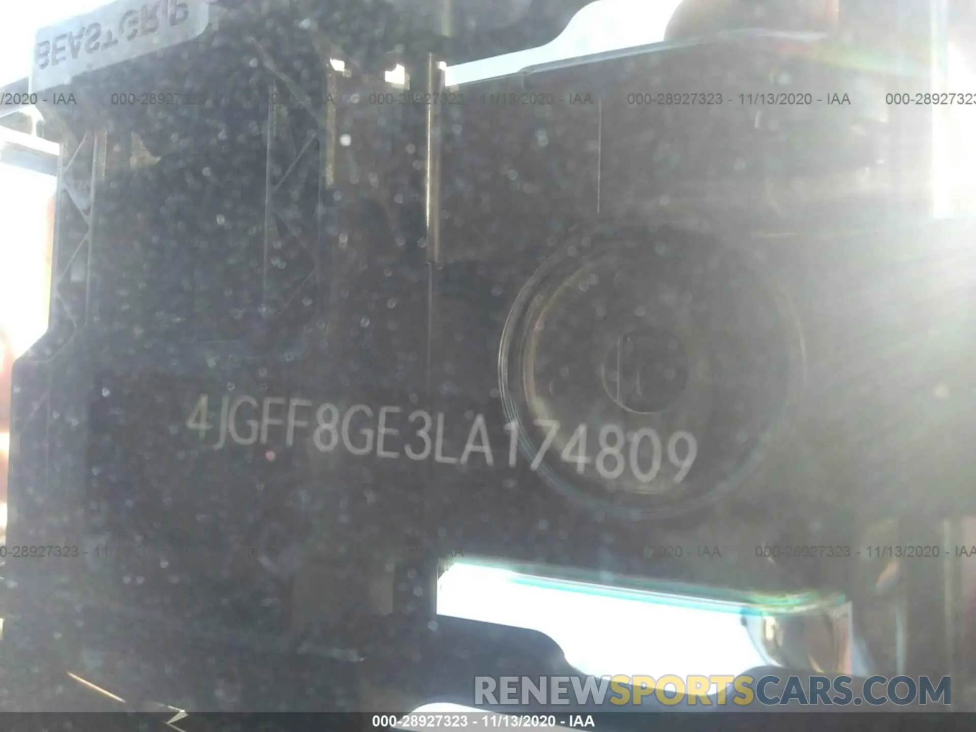 9 fotografías del automóvil dañado 4JGFF8GE3LA174809 MERCEDES-BENZ GLS 2020