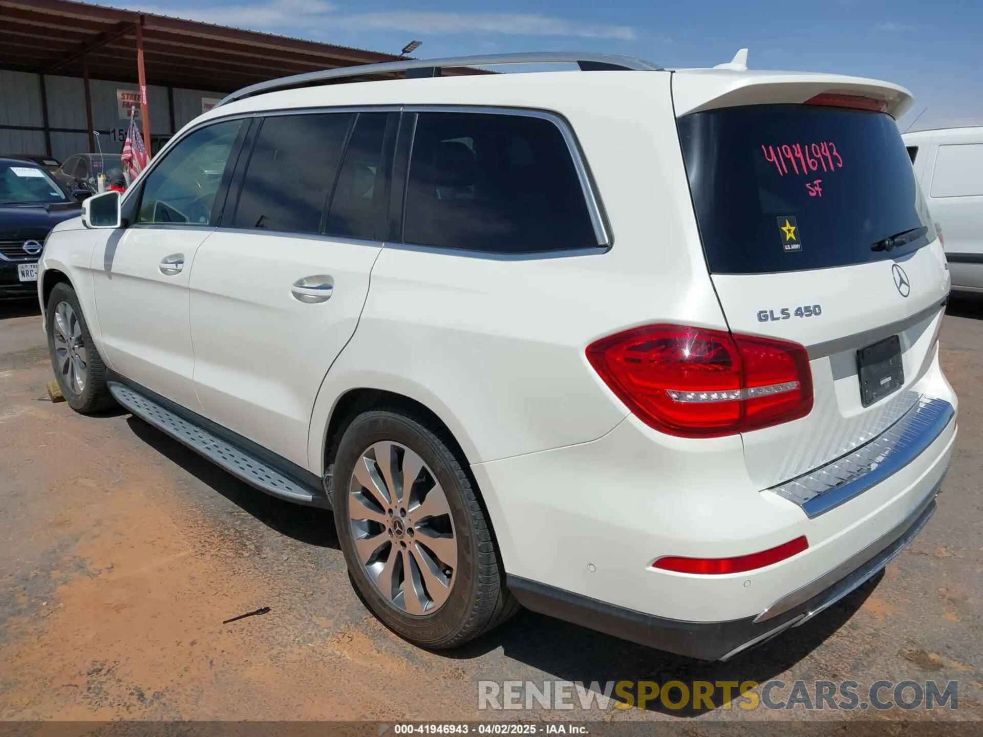 3 fotografías del automóvil dañado 4JGDF6EE3KB224583 MERCEDES-BENZ GLS 450 2019