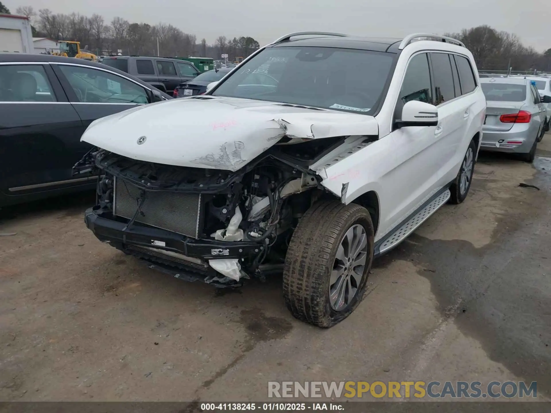 2 fotografías del automóvil dañado 4JGDF6EE3KB224678 MERCEDES-BENZ GLS 450 2019