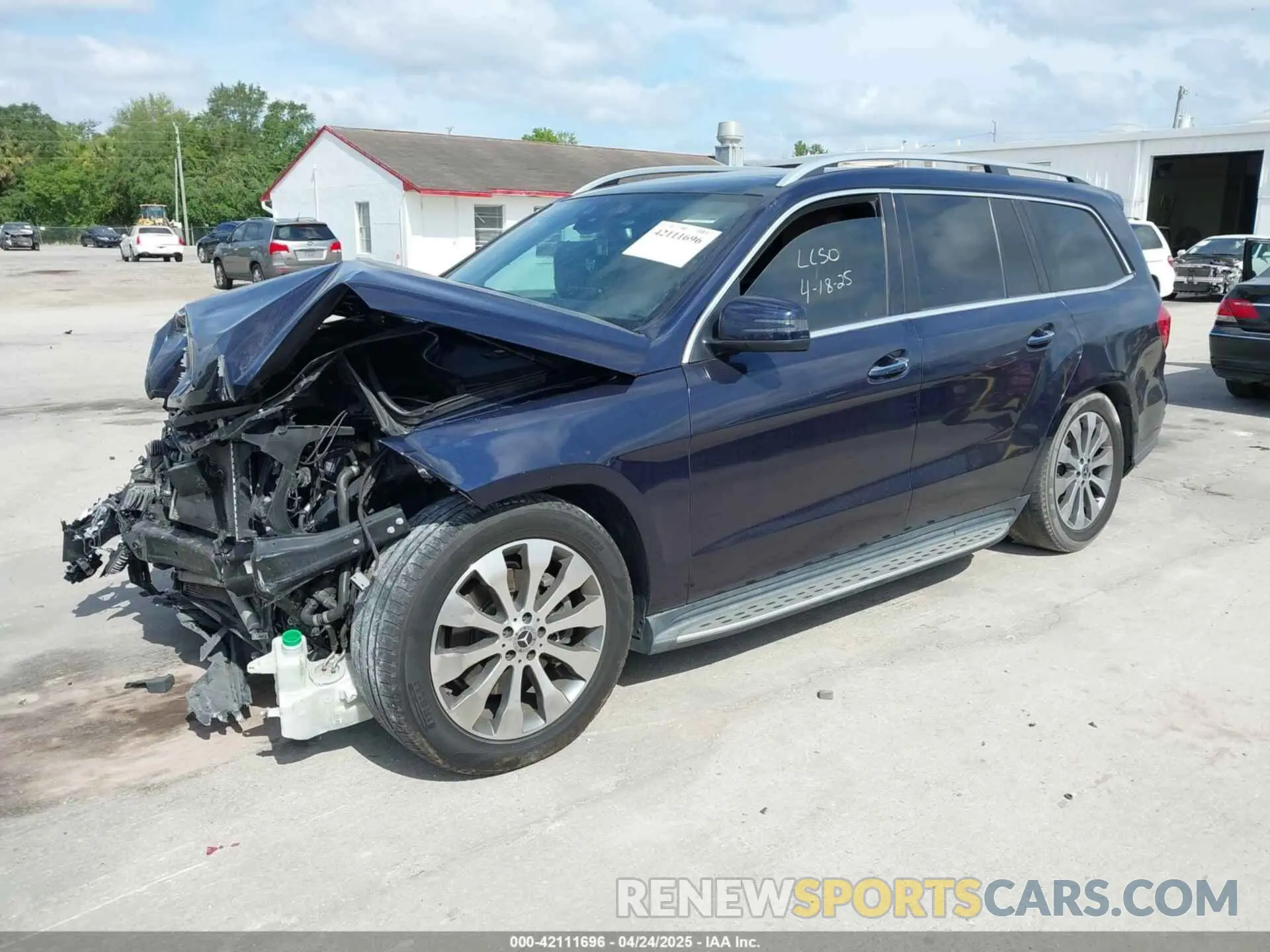 2 fotografías del automóvil dañado 4JGDF6EE7KB183097 MERCEDES-BENZ GLS 450 2019
