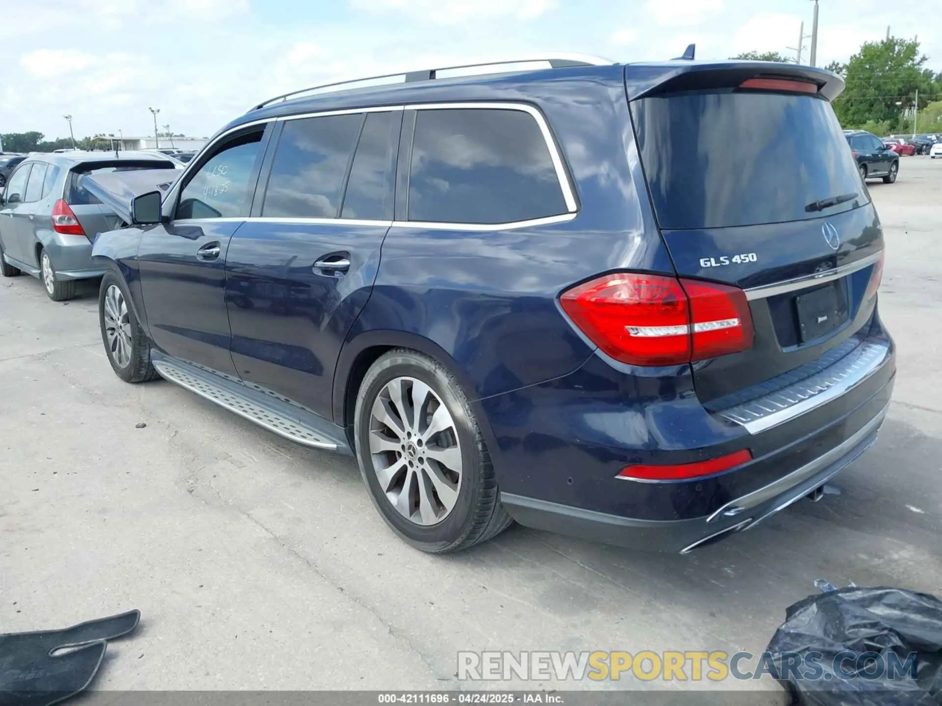 3 fotografías del automóvil dañado 4JGDF6EE7KB183097 MERCEDES-BENZ GLS 450 2019