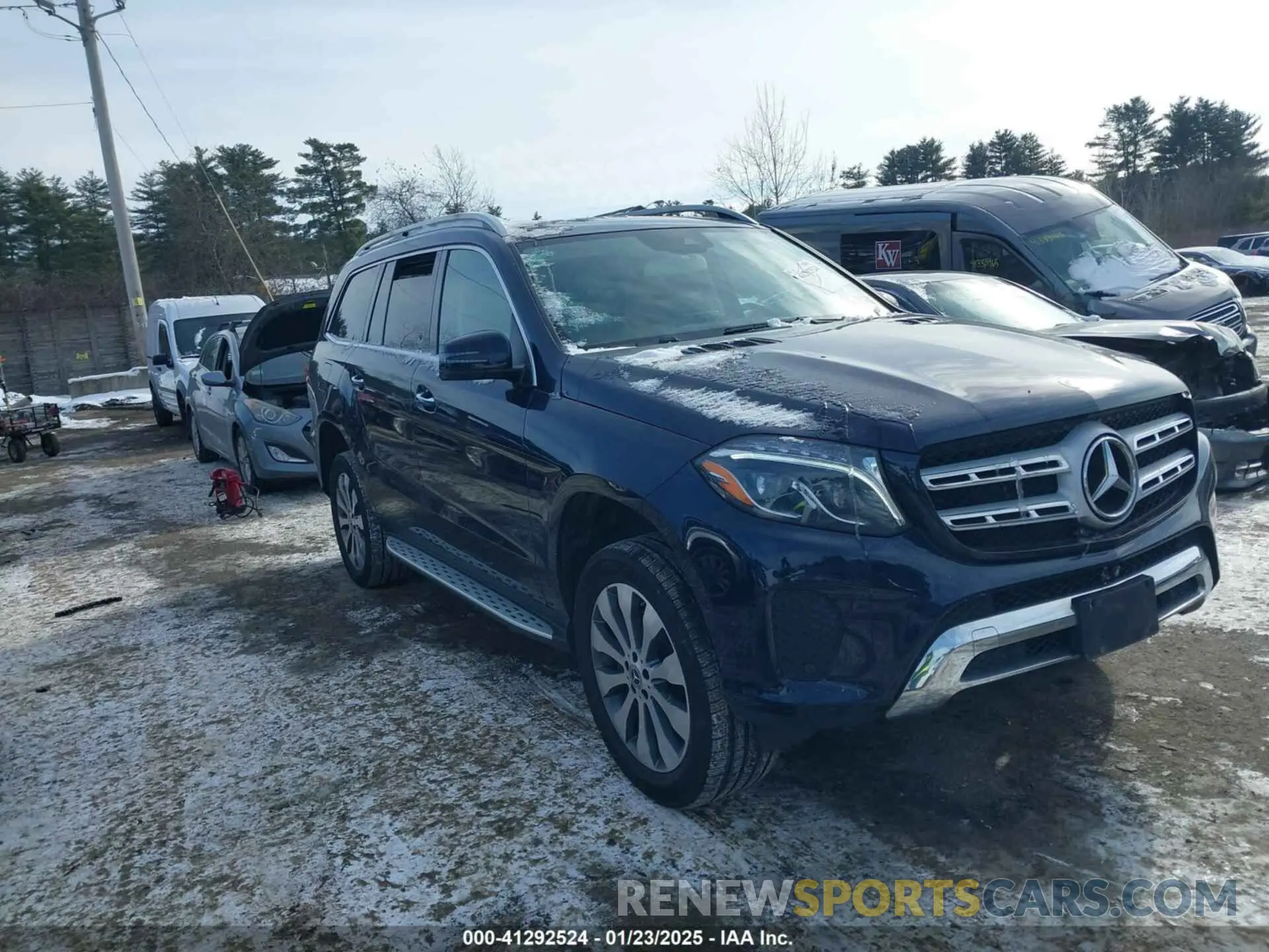 1 fotografías del automóvil dañado 4JGDF6EE7KB232122 MERCEDES-BENZ GLS 450 2019