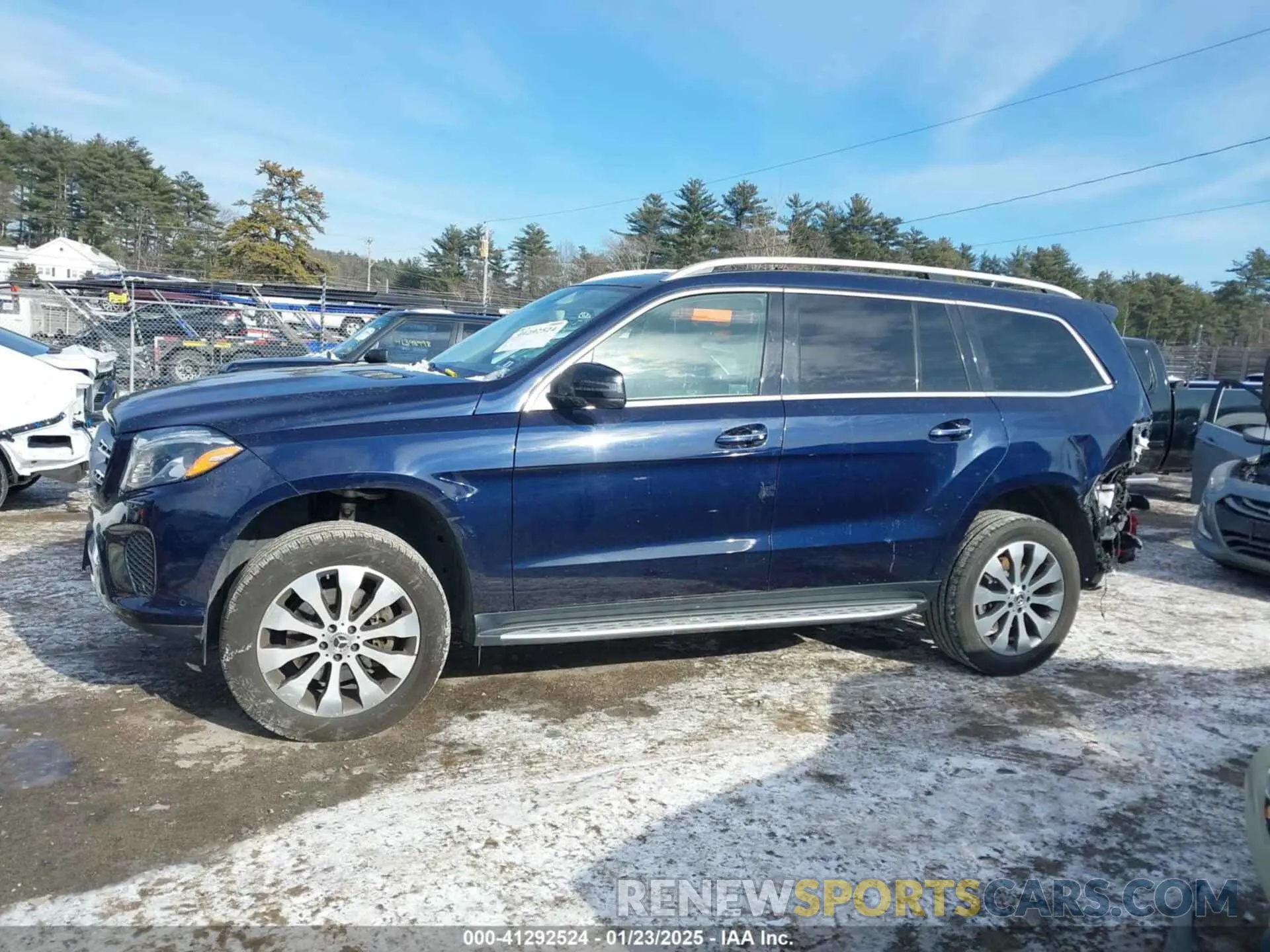 14 fotografías del automóvil dañado 4JGDF6EE7KB232122 MERCEDES-BENZ GLS 450 2019