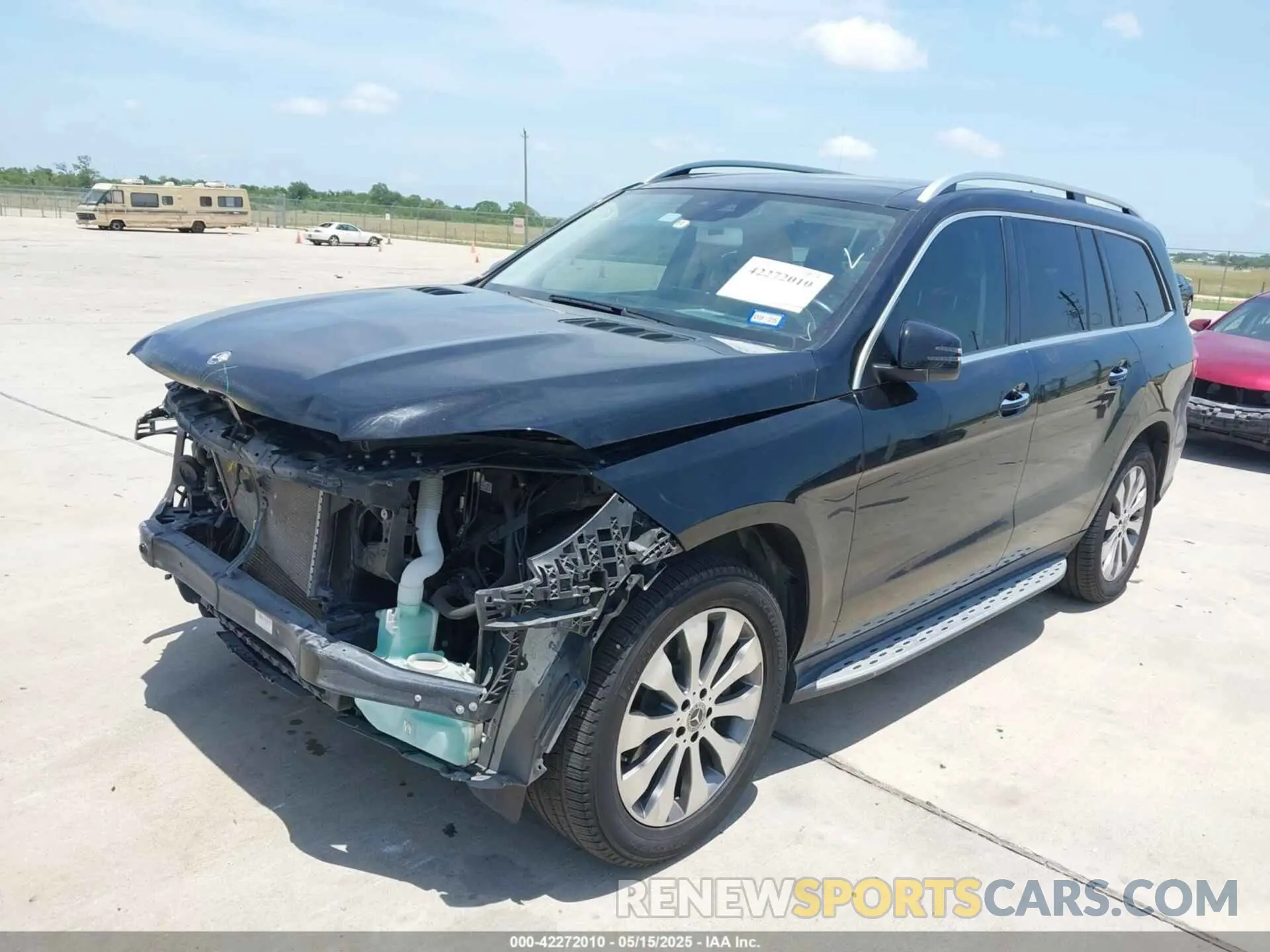 2 fotografías del automóvil dañado 4JGDF6EE9KB201924 MERCEDES-BENZ GLS 450 2019