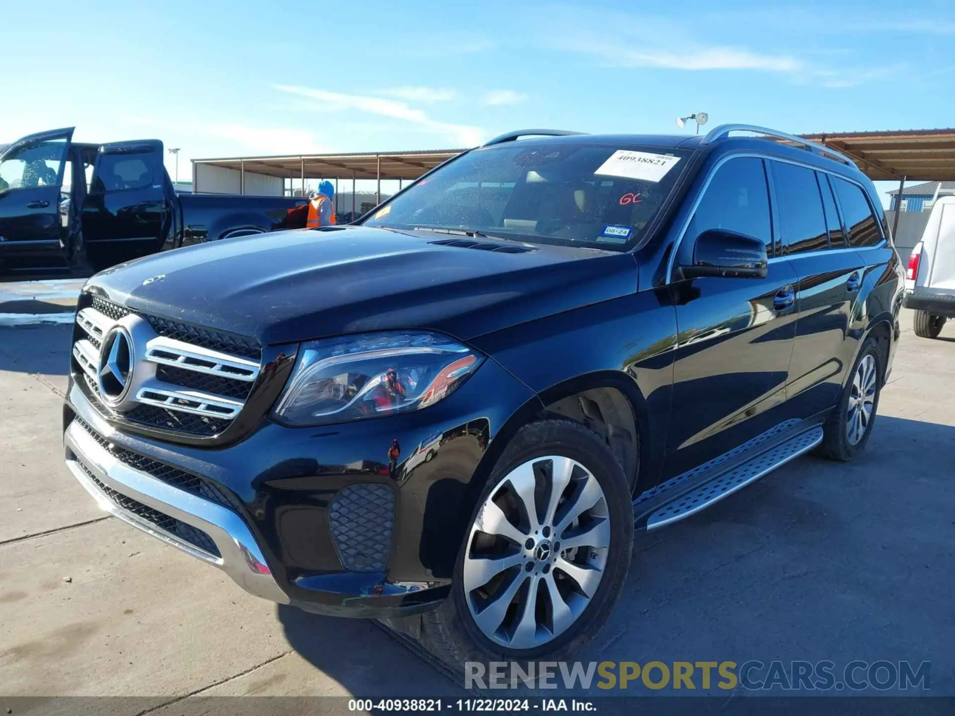 2 fotografías del automóvil dañado 4JGDF6EE9KB232154 MERCEDES-BENZ GLS 450 2019