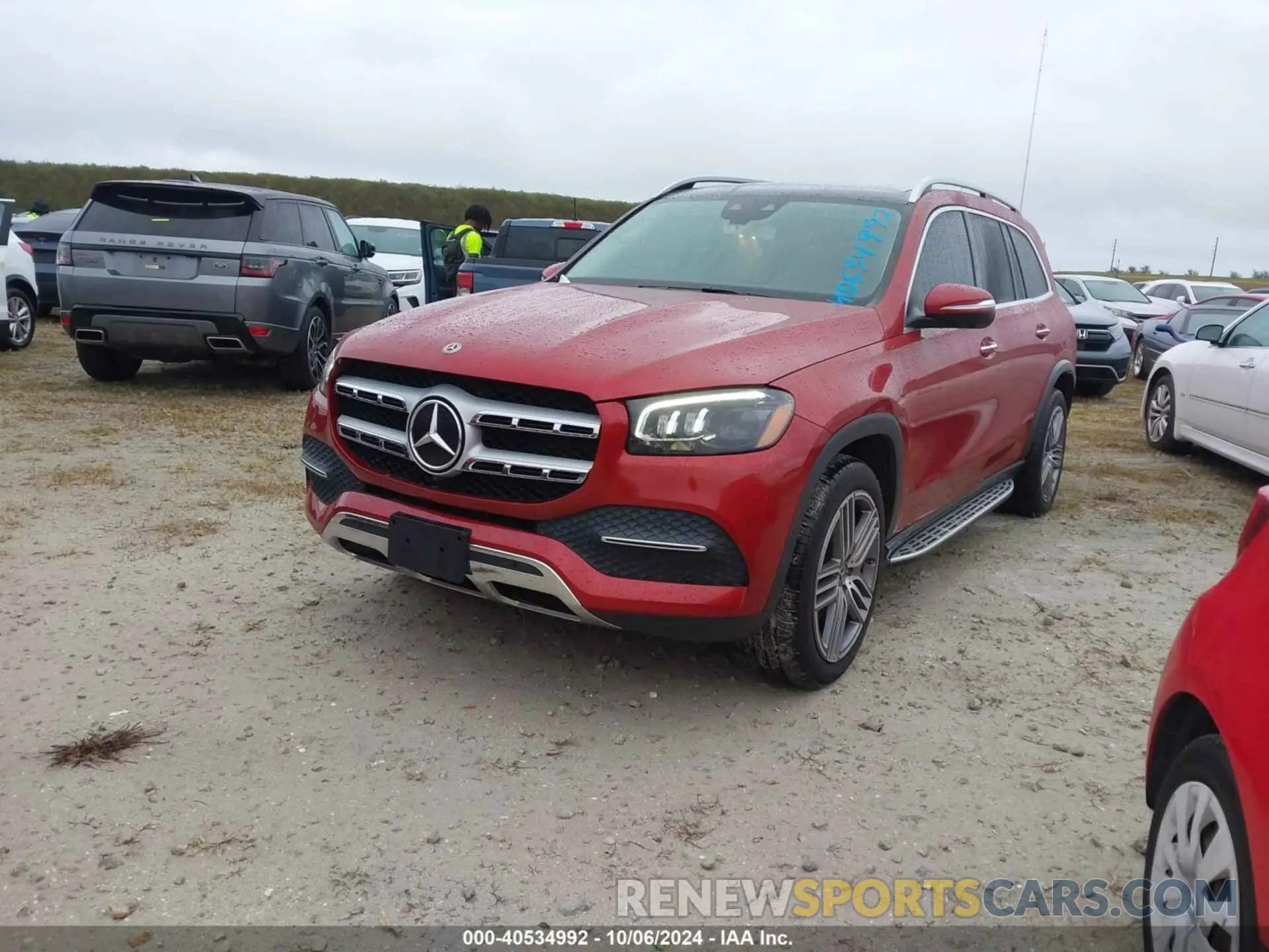 2 fotografías del automóvil dañado 4JGFF5KE2LA268203 MERCEDES-BENZ GLS 450 2020