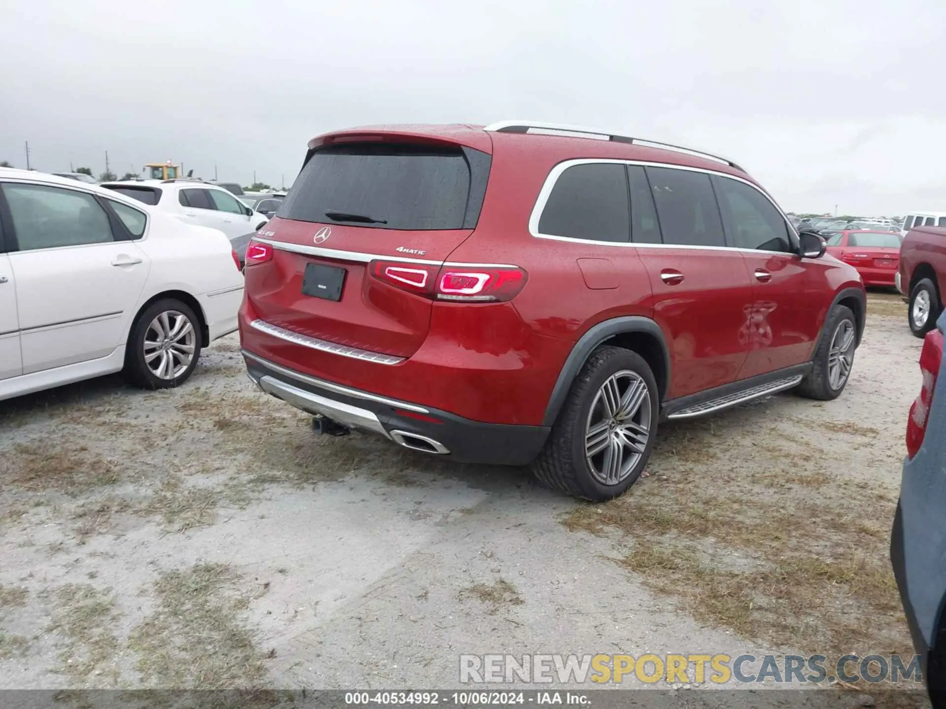 4 fotografías del automóvil dañado 4JGFF5KE2LA268203 MERCEDES-BENZ GLS 450 2020