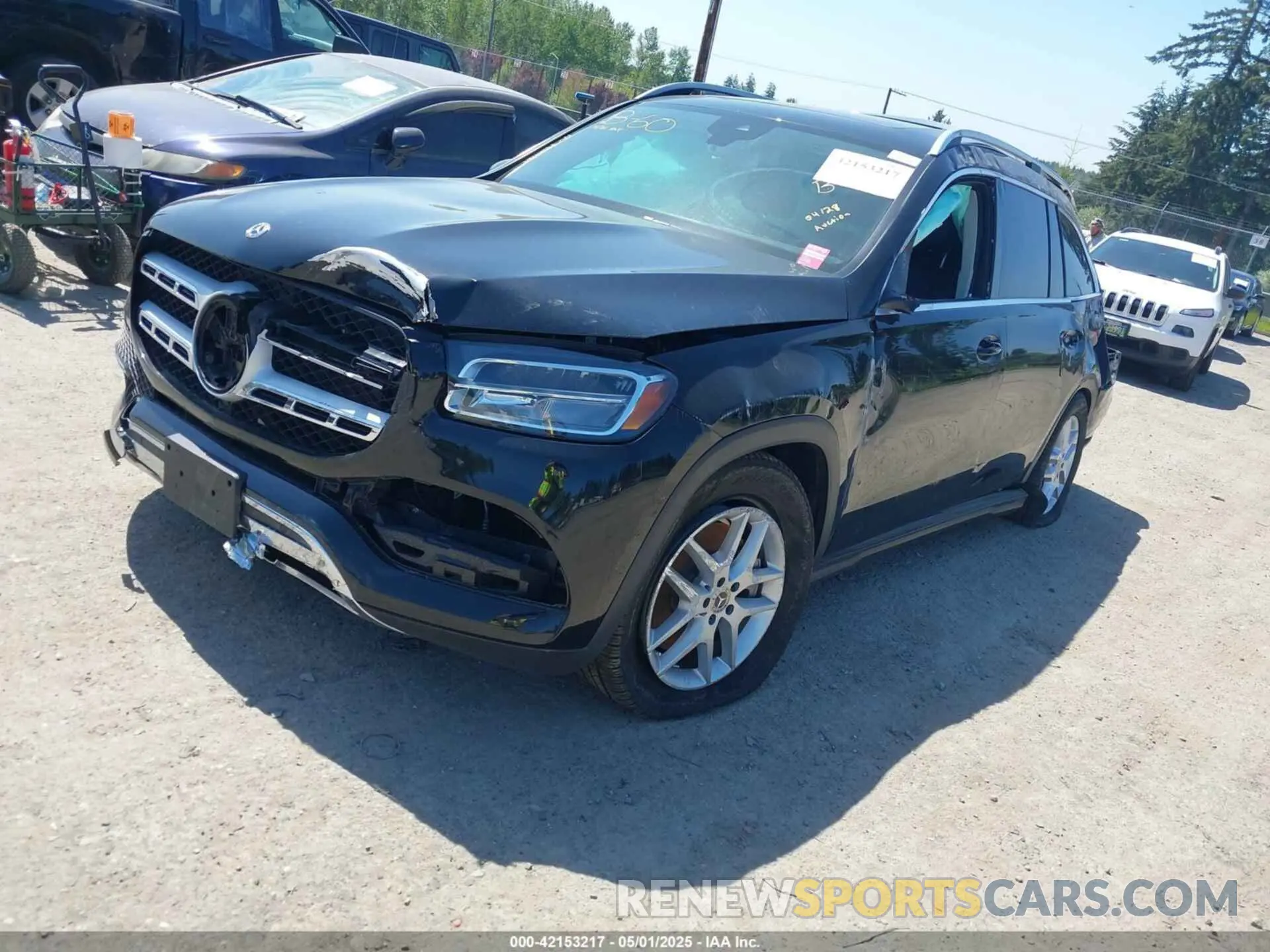 2 fotografías del automóvil dañado 4JGFF5KE4LA059562 MERCEDES-BENZ GLS 450 2020