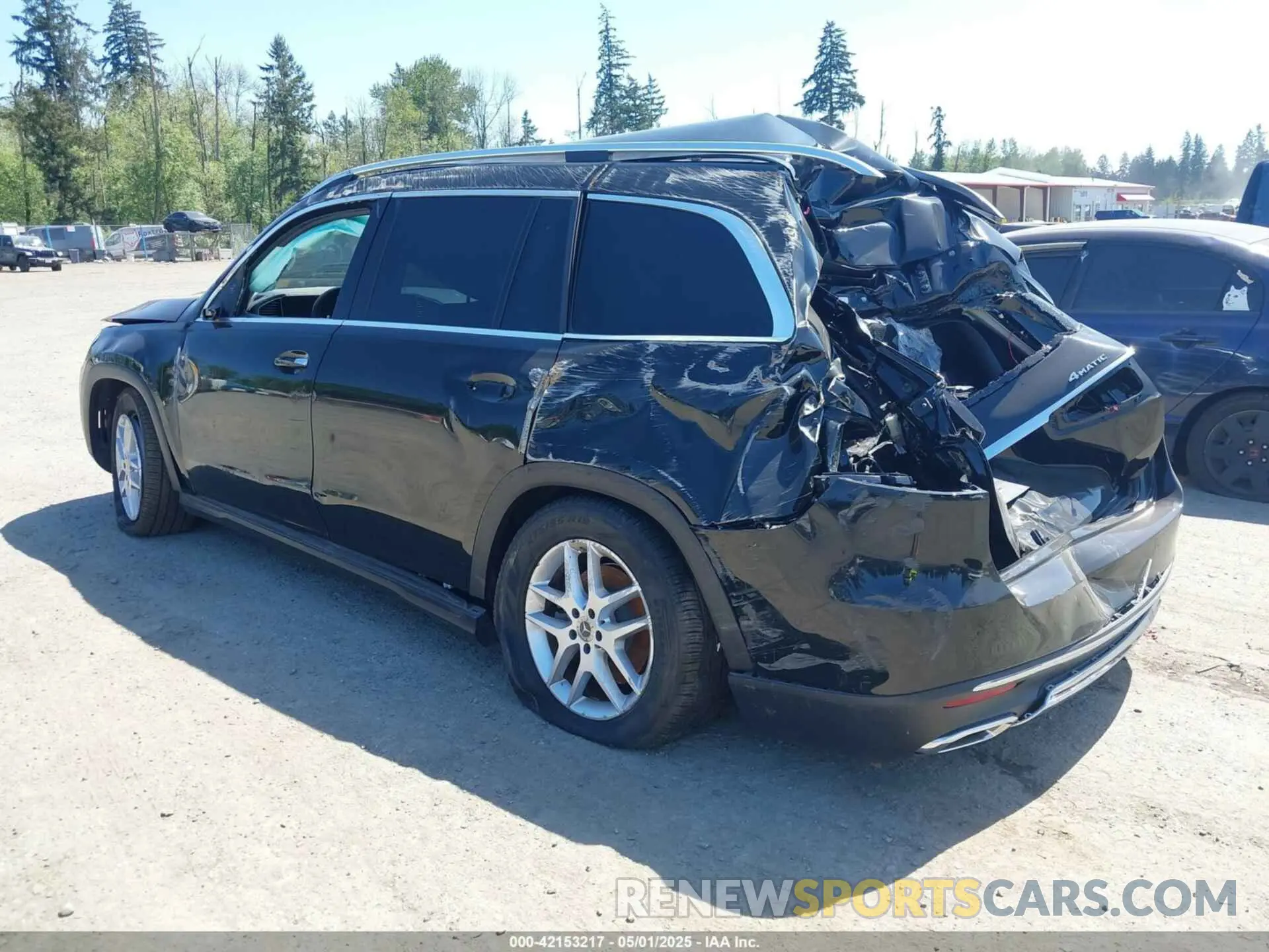 3 fotografías del automóvil dañado 4JGFF5KE4LA059562 MERCEDES-BENZ GLS 450 2020