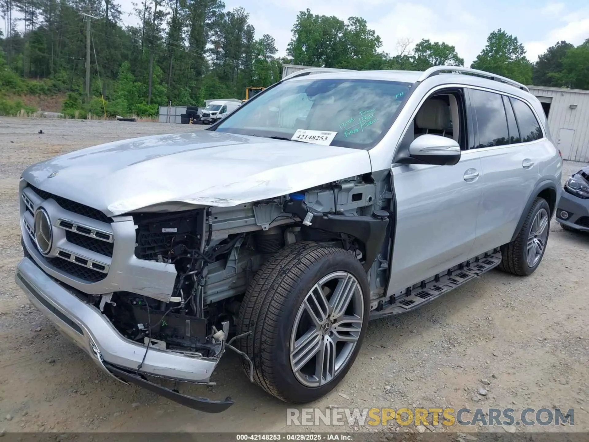 2 fotografías del automóvil dañado 4JGFF5KE5LA227290 MERCEDES-BENZ GLS 450 2020