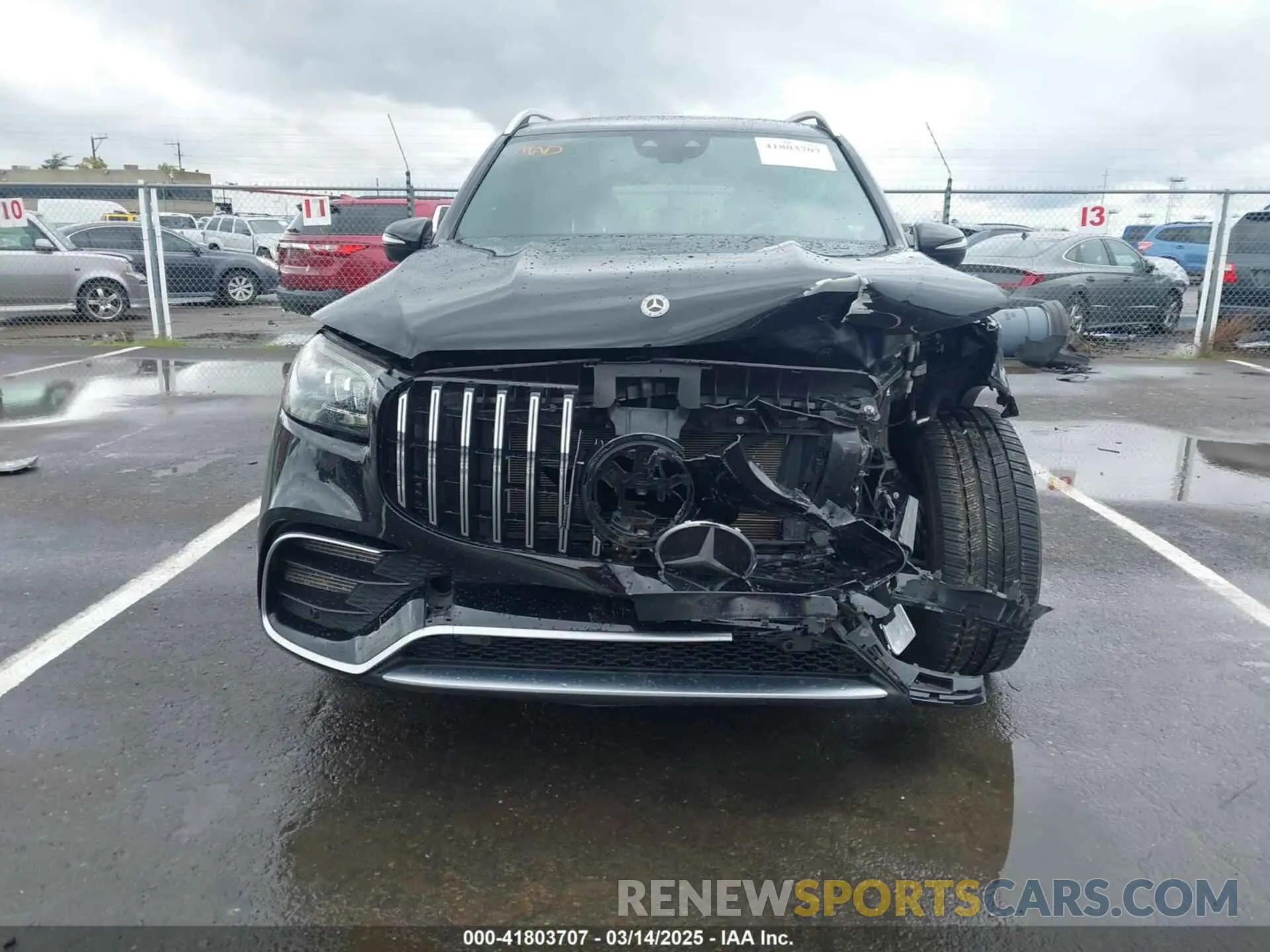 12 fotografías del automóvil dañado 4JGFF5KE7LA123979 MERCEDES-BENZ GLS 450 2020