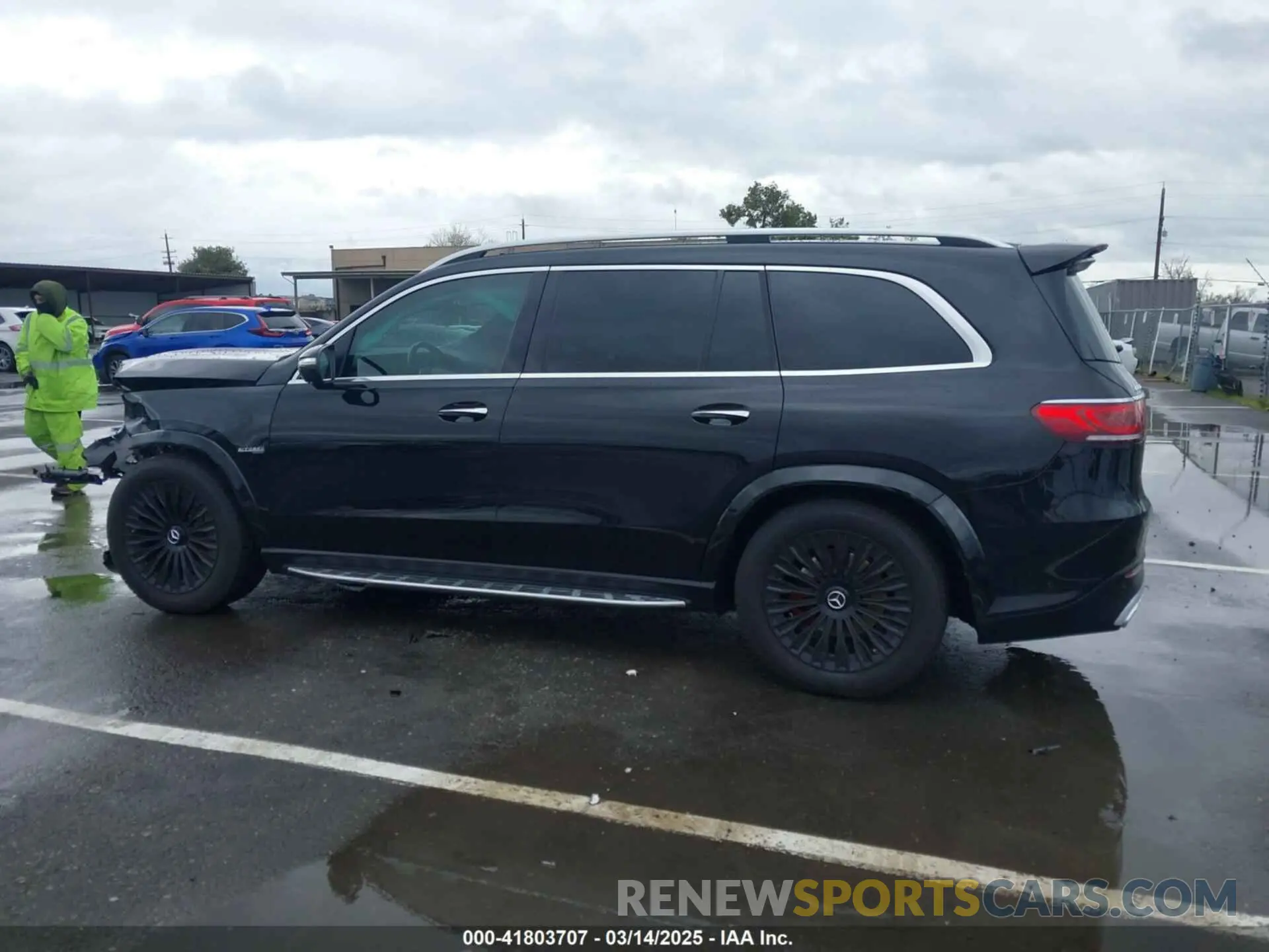 14 fotografías del automóvil dañado 4JGFF5KE7LA123979 MERCEDES-BENZ GLS 450 2020