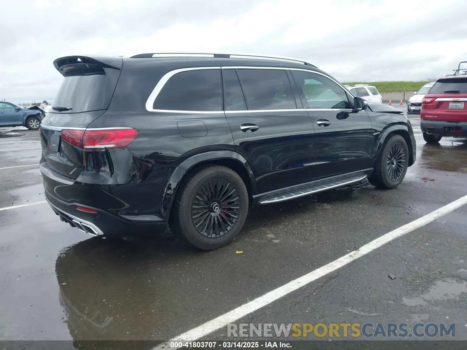 4 fotografías del automóvil dañado 4JGFF5KE7LA123979 MERCEDES-BENZ GLS 450 2020