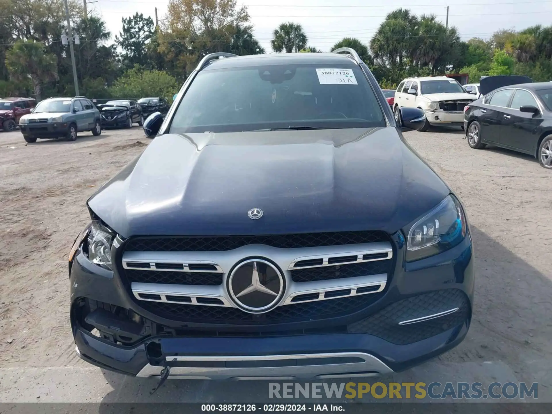 12 fotografías del automóvil dañado 4JGFF5KE5MA454397 MERCEDES-BENZ GLS 450 2021