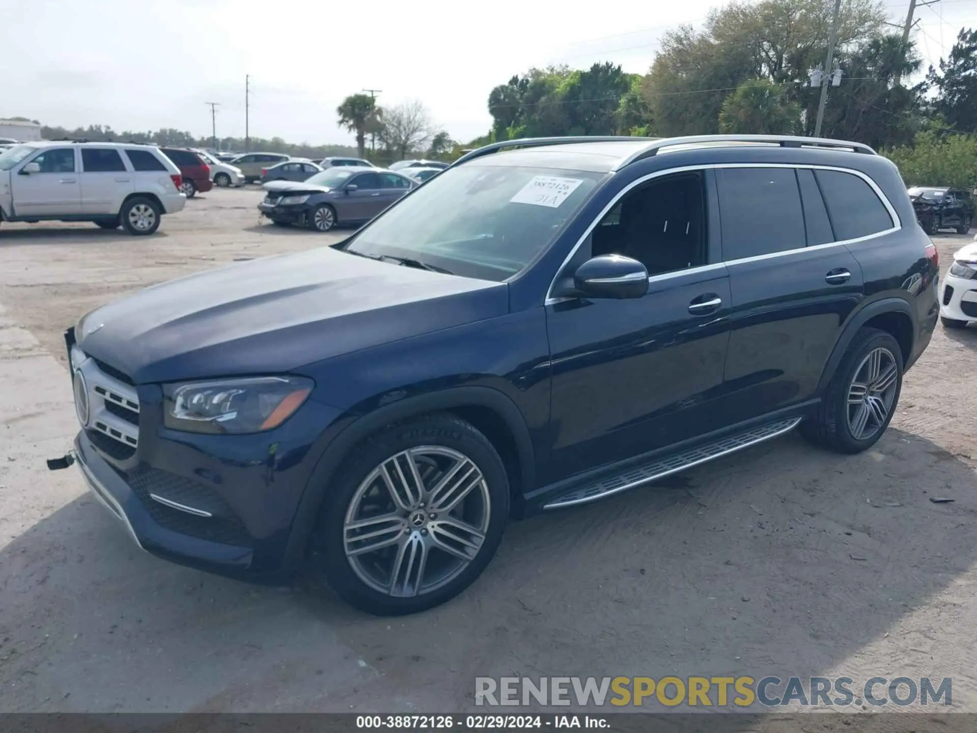 2 fotografías del automóvil dañado 4JGFF5KE5MA454397 MERCEDES-BENZ GLS 450 2021