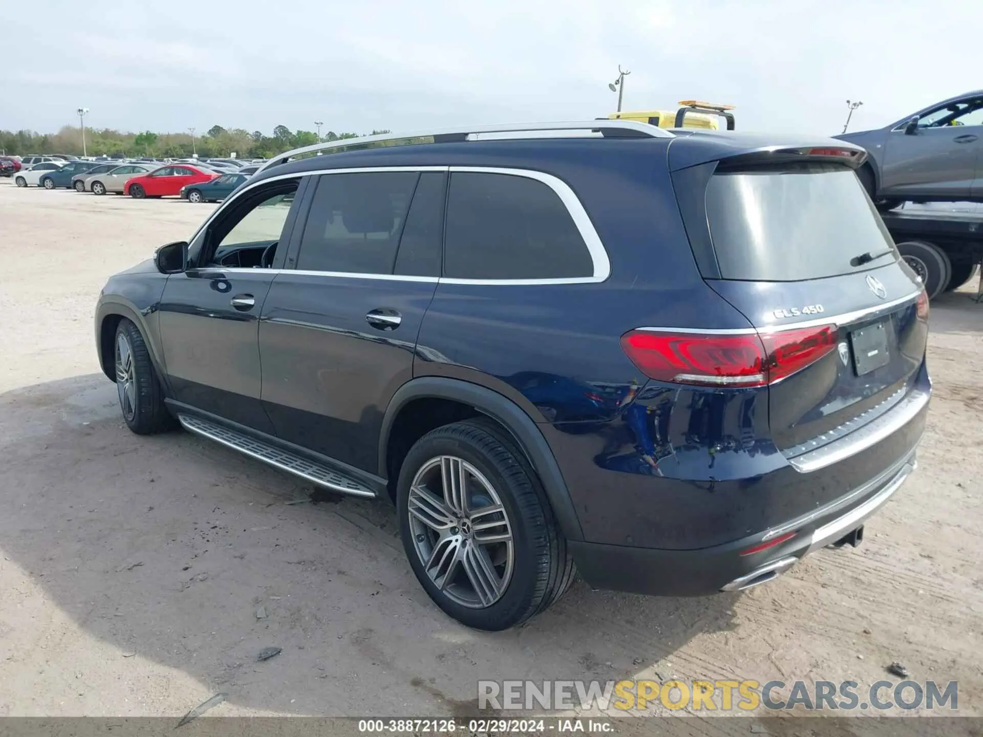 3 fotografías del automóvil dañado 4JGFF5KE5MA454397 MERCEDES-BENZ GLS 450 2021