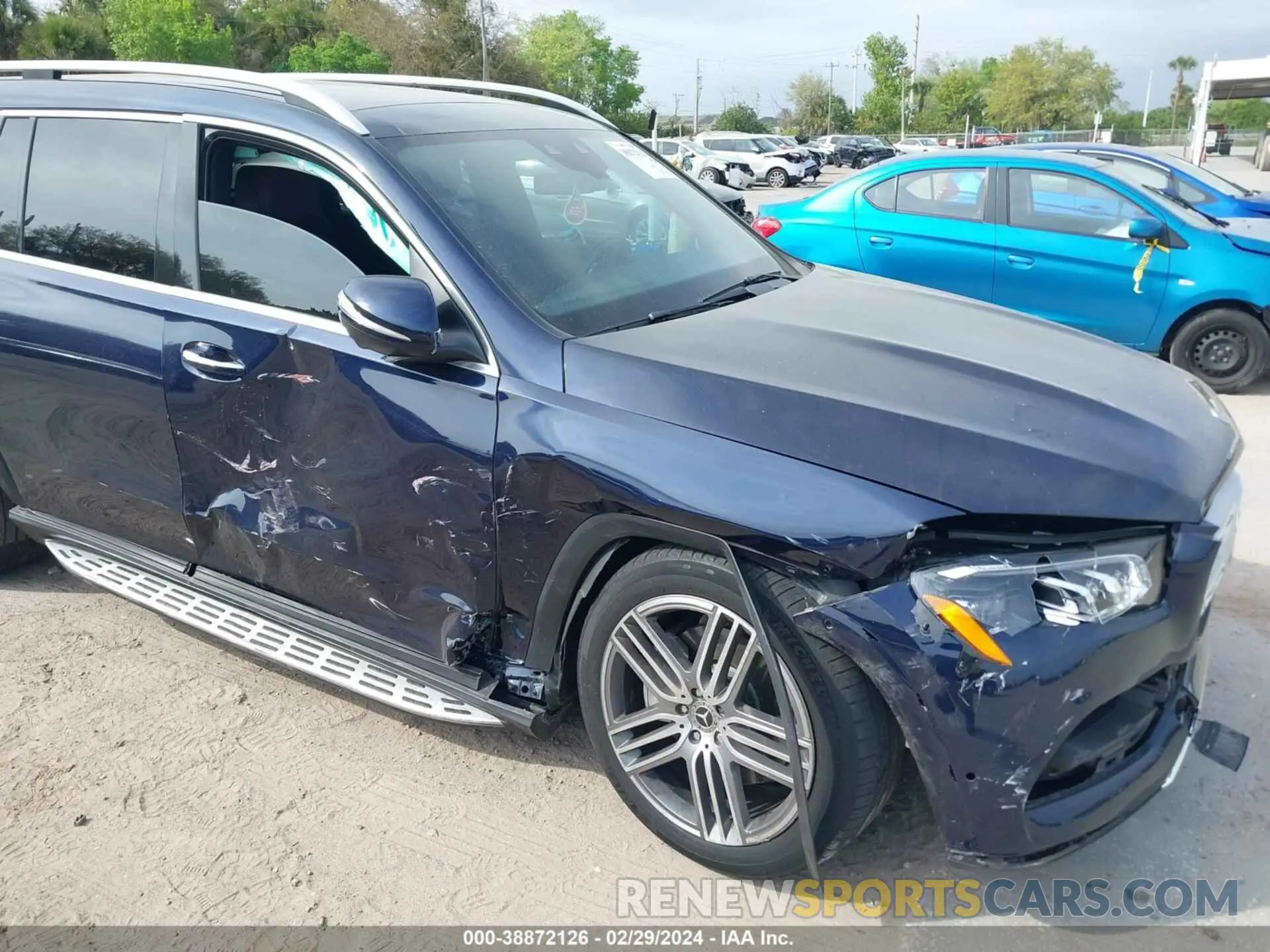 6 fotografías del automóvil dañado 4JGFF5KE5MA454397 MERCEDES-BENZ GLS 450 2021