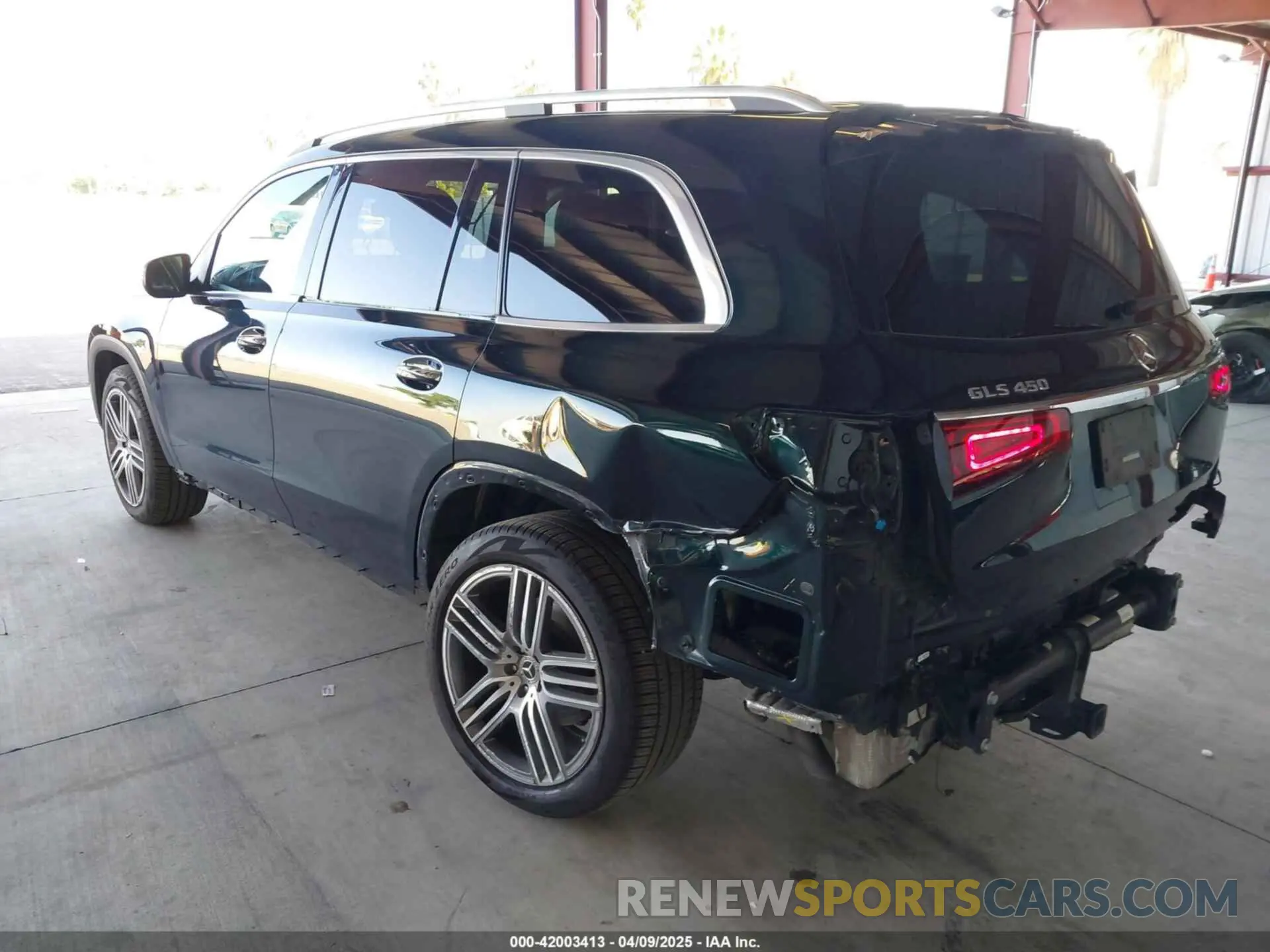 3 fotografías del automóvil dañado 4JGFF5KE5MA455372 MERCEDES-BENZ GLS 450 2021
