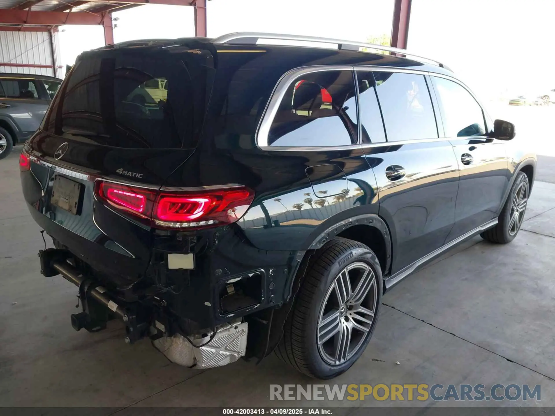 4 fotografías del automóvil dañado 4JGFF5KE5MA455372 MERCEDES-BENZ GLS 450 2021