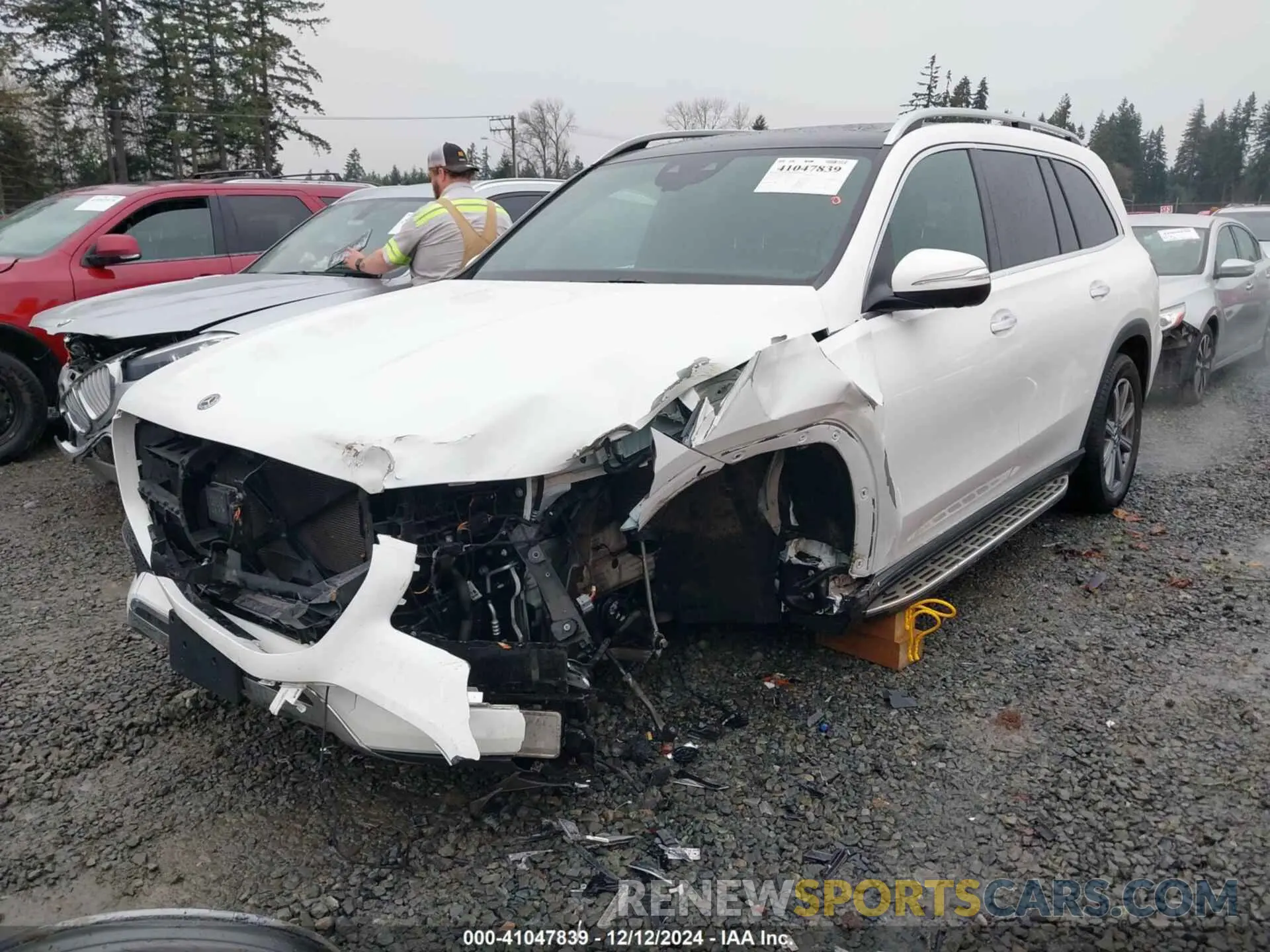 6 fotografías del automóvil dañado 4JGFF5KE6MA396218 MERCEDES-BENZ GLS 450 2021