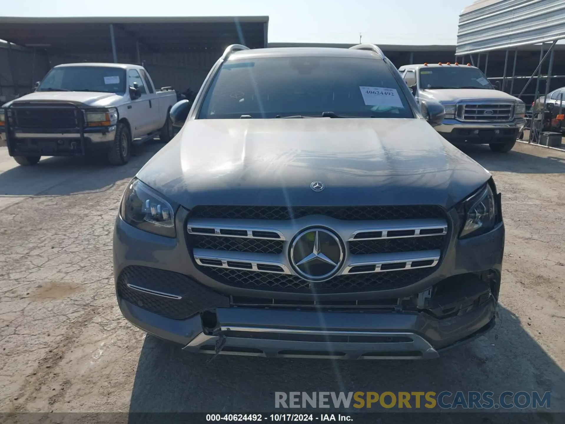 12 fotografías del automóvil dañado 4JGFF5KE6MA451783 MERCEDES-BENZ GLS 450 2021