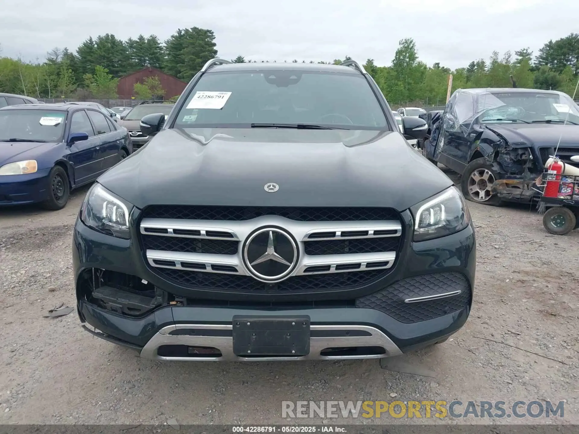12 fotografías del automóvil dañado 4JGFF5KE6MA534582 MERCEDES-BENZ GLS 450 2021