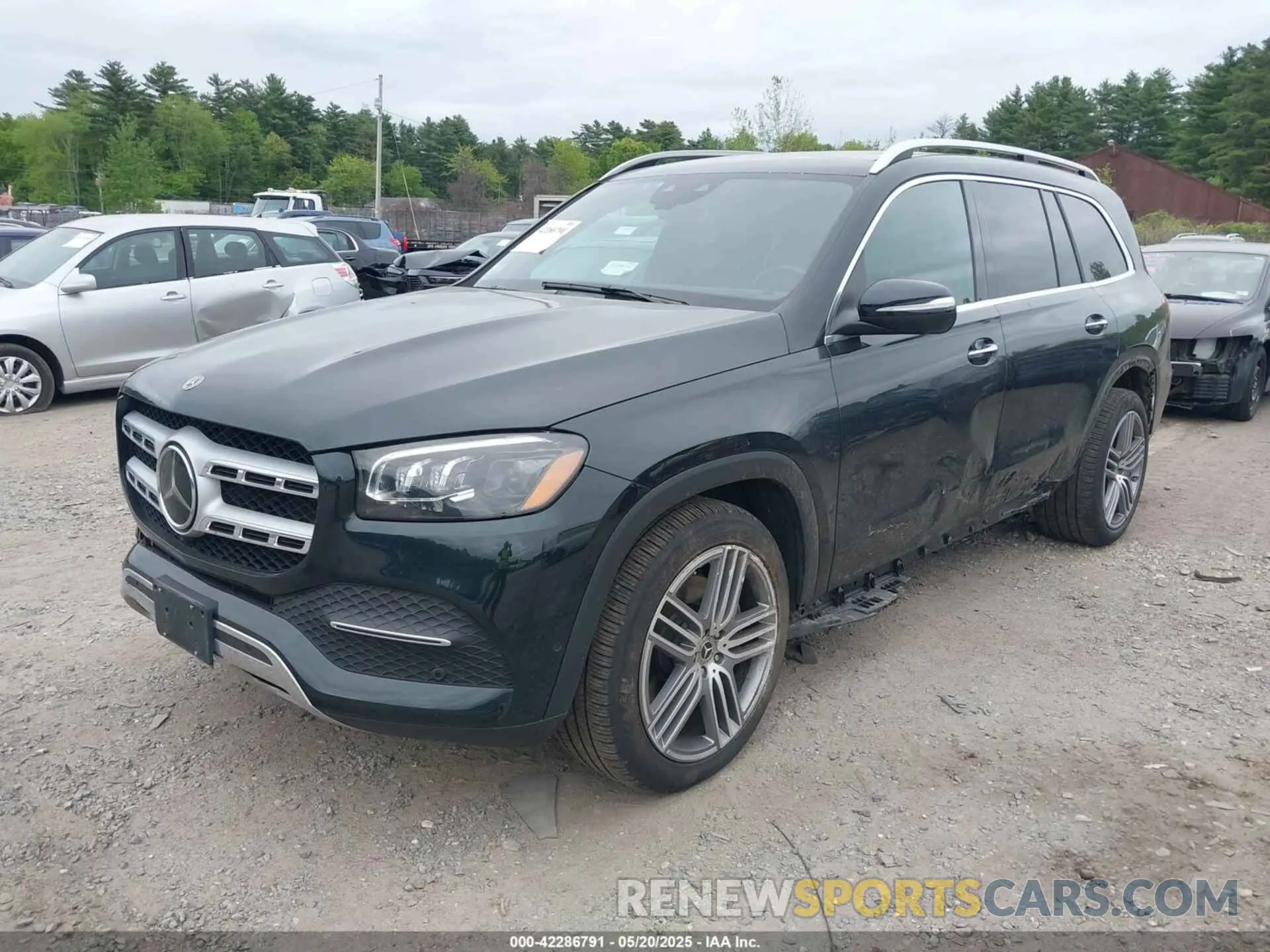 2 fotografías del automóvil dañado 4JGFF5KE6MA534582 MERCEDES-BENZ GLS 450 2021