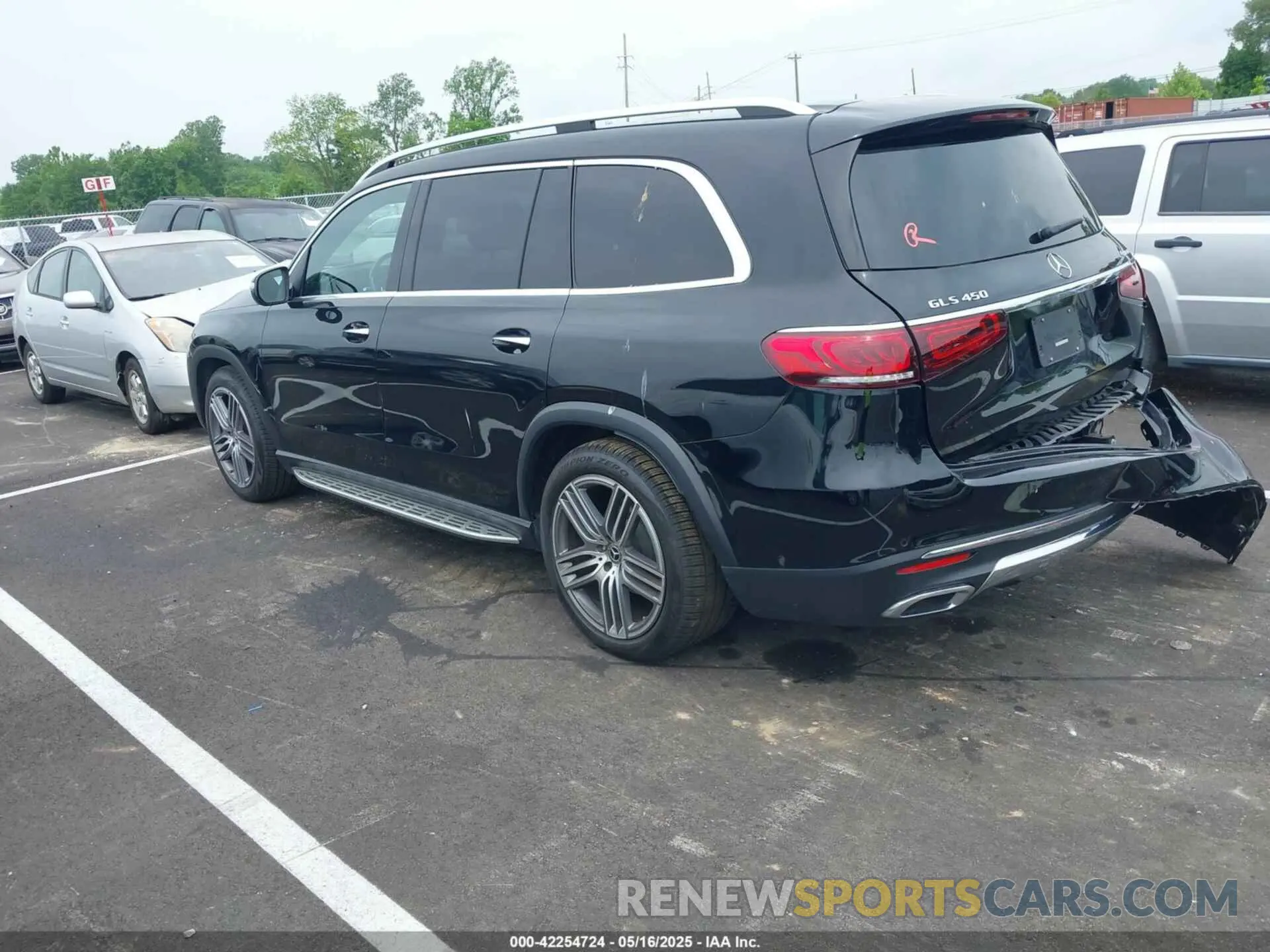 3 fotografías del automóvil dañado 4JGFF5KE7MA424253 MERCEDES-BENZ GLS 450 2021