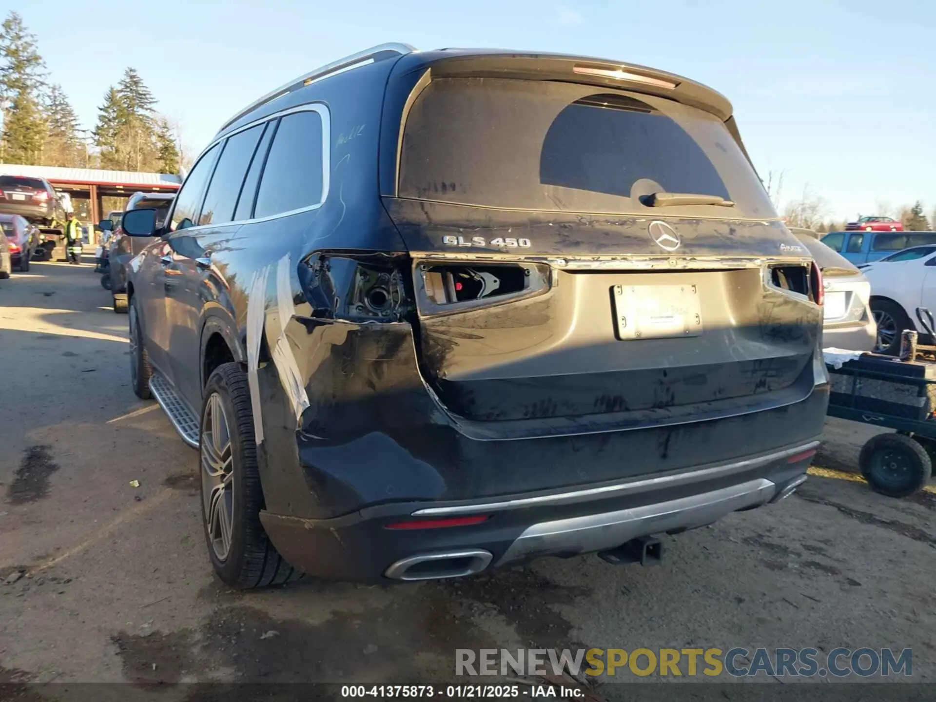 6 fotografías del automóvil dañado 4JGFF5KE7MA431784 MERCEDES-BENZ GLS 450 2021