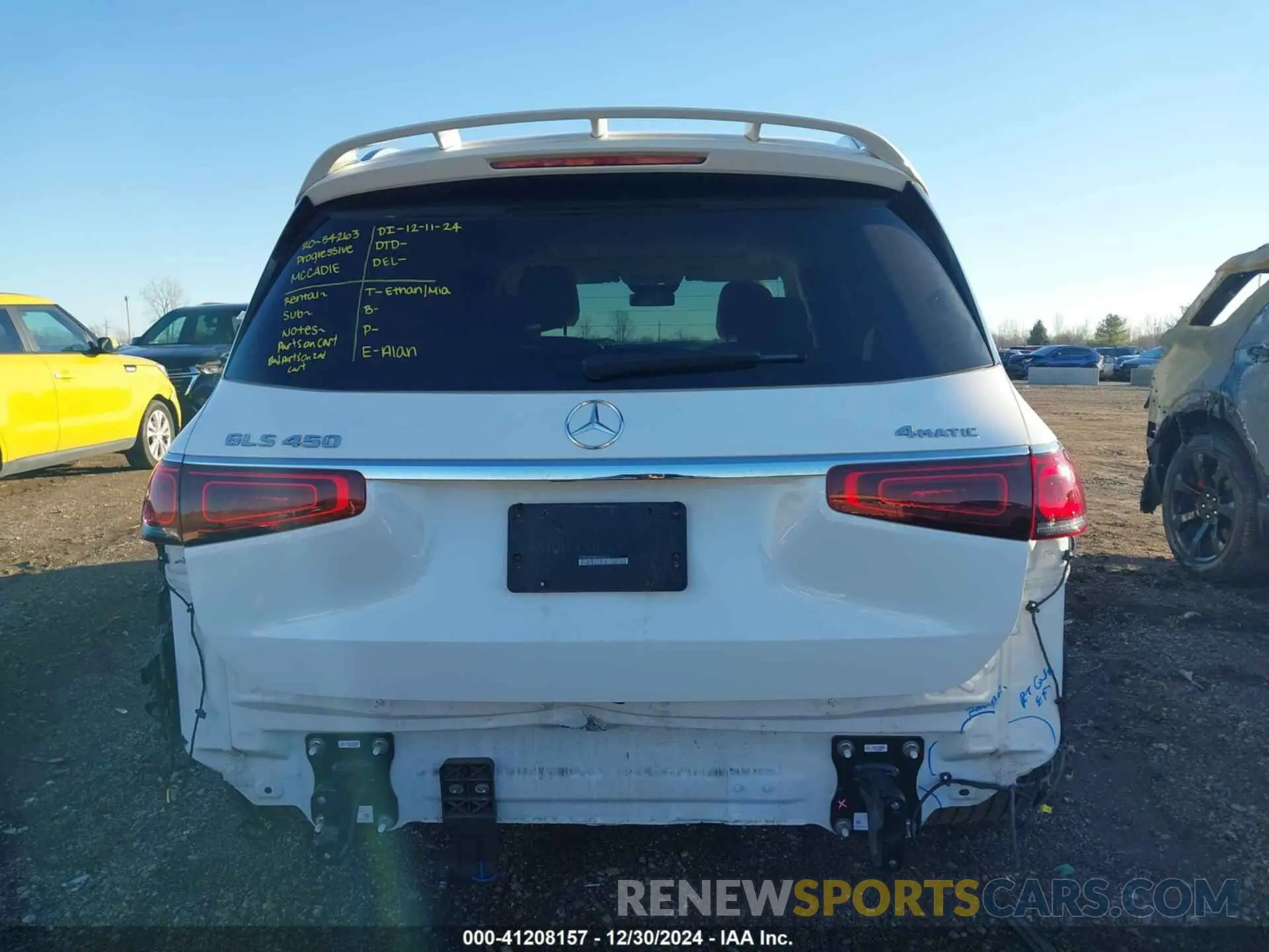 16 fotografías del automóvil dañado 4JGFF5KE8MA440929 MERCEDES-BENZ GLS 450 2021