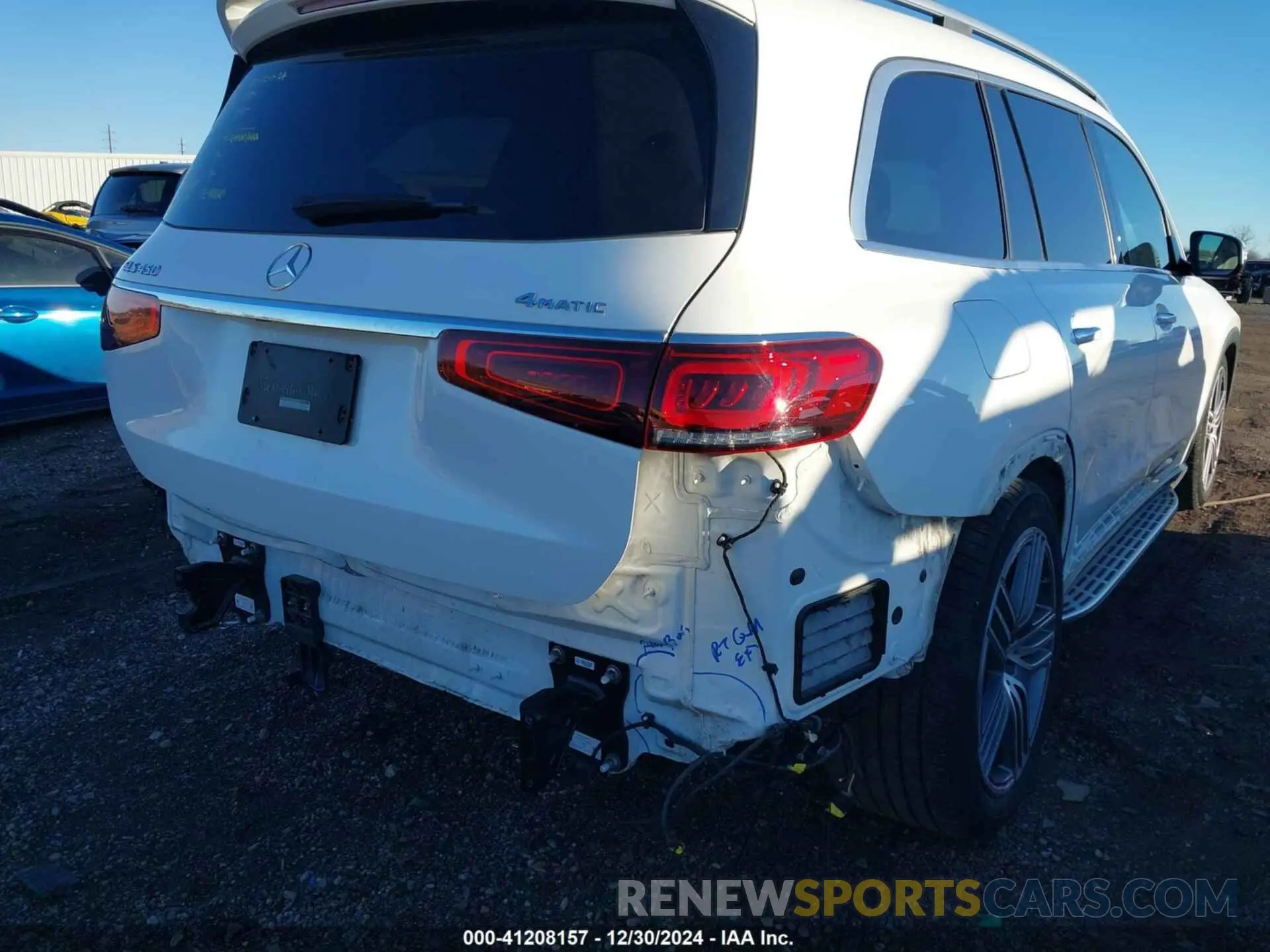 6 fotografías del automóvil dañado 4JGFF5KE8MA440929 MERCEDES-BENZ GLS 450 2021