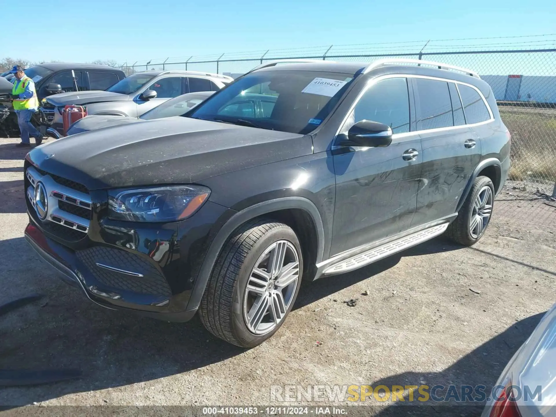 2 fotografías del automóvil dañado 4JGFF5KEXMA390549 MERCEDES-BENZ GLS 450 2021