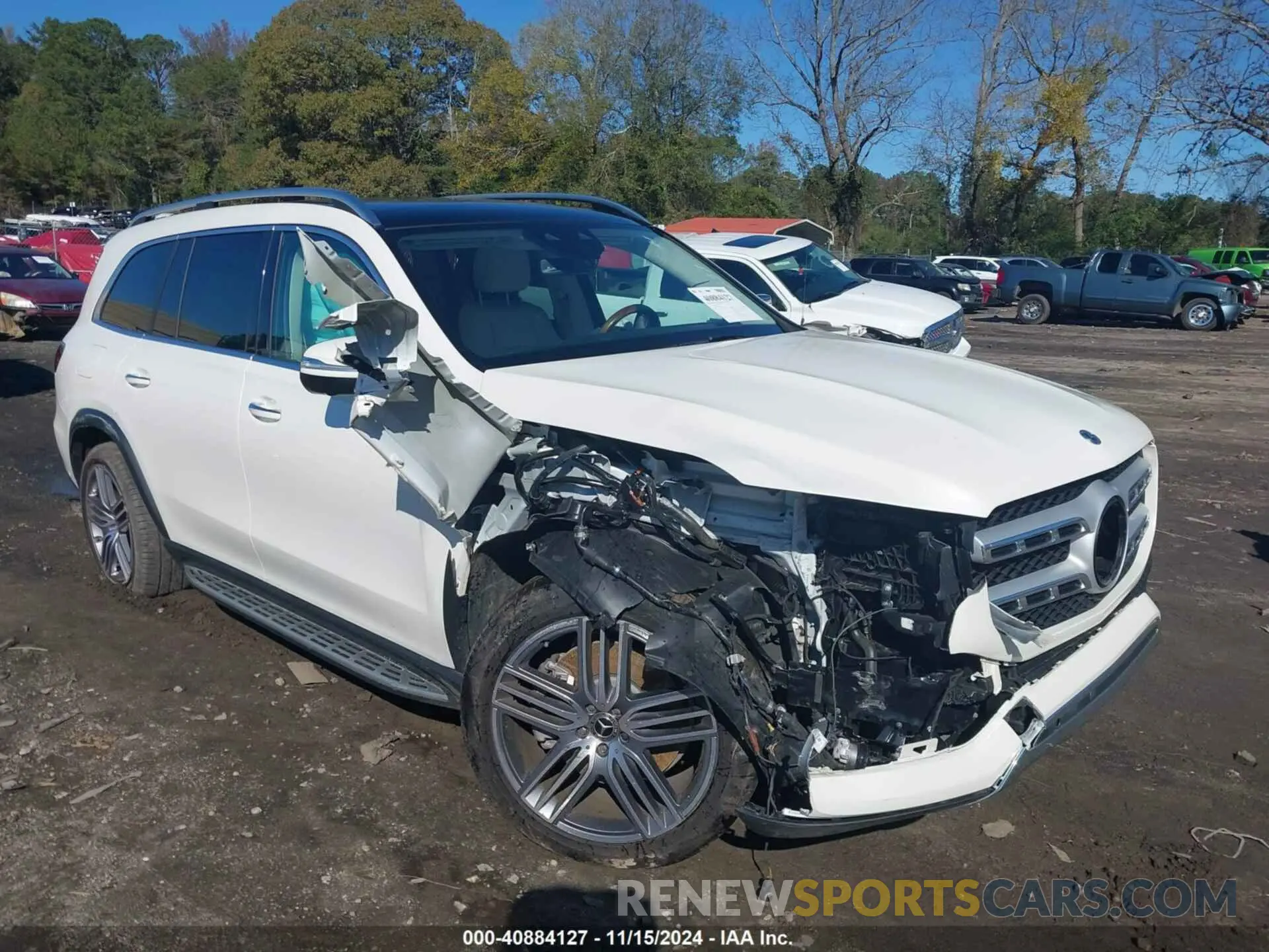 6 fotografías del automóvil dañado 4JGFF5KE0NA769237 MERCEDES-BENZ GLS 450 2022