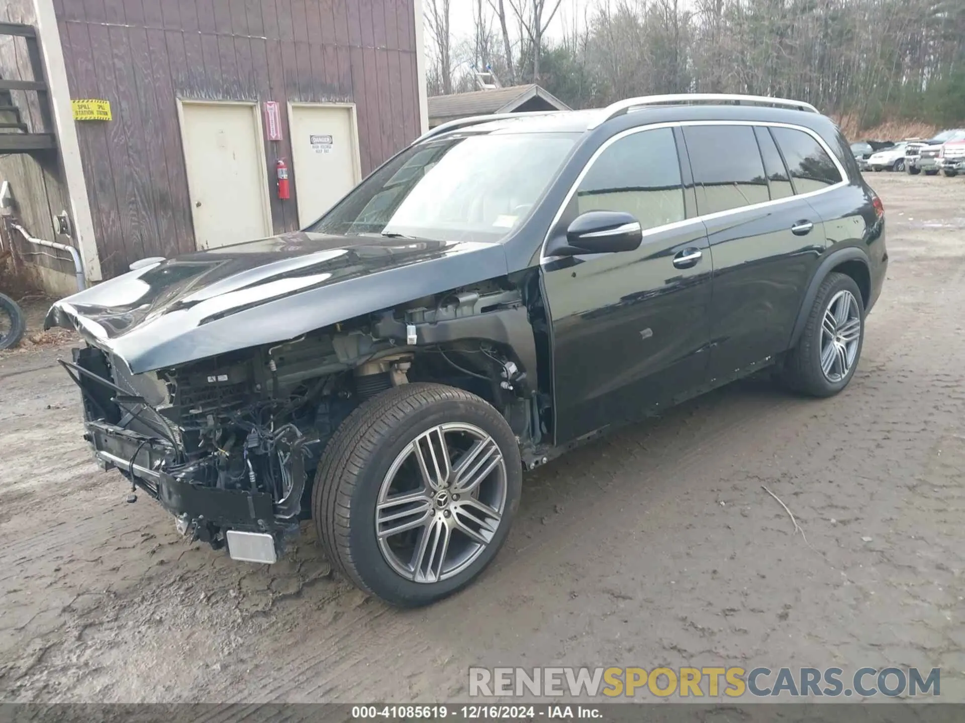 2 fotografías del automóvil dañado 4JGFF5KE6NA730569 MERCEDES-BENZ GLS 450 2022