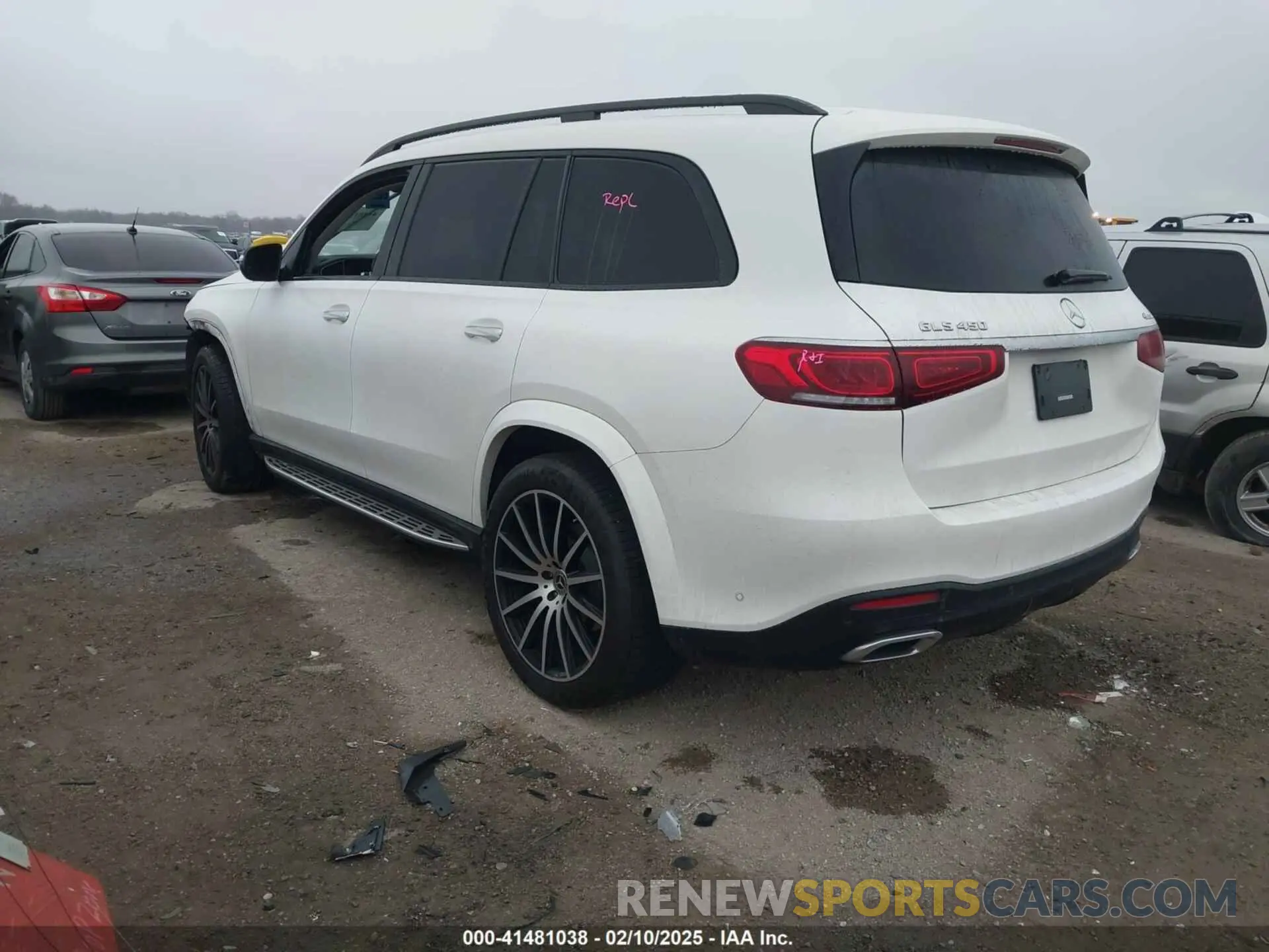3 fotografías del automóvil dañado 4JGFF5KE8PA947947 MERCEDES-BENZ GLS 450 2023