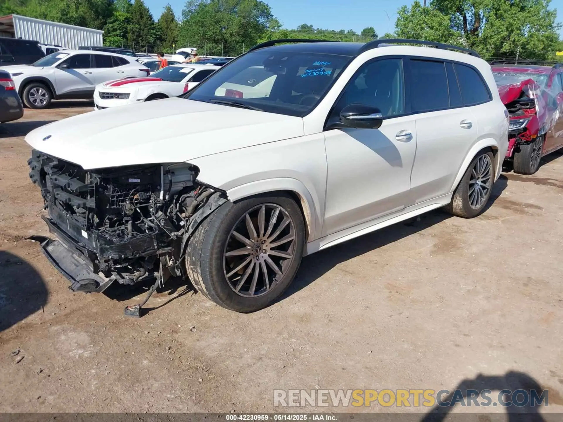 2 fotografías del automóvil dañado 4JGFF5KE7RB112158 MERCEDES-BENZ GLS 450 2024